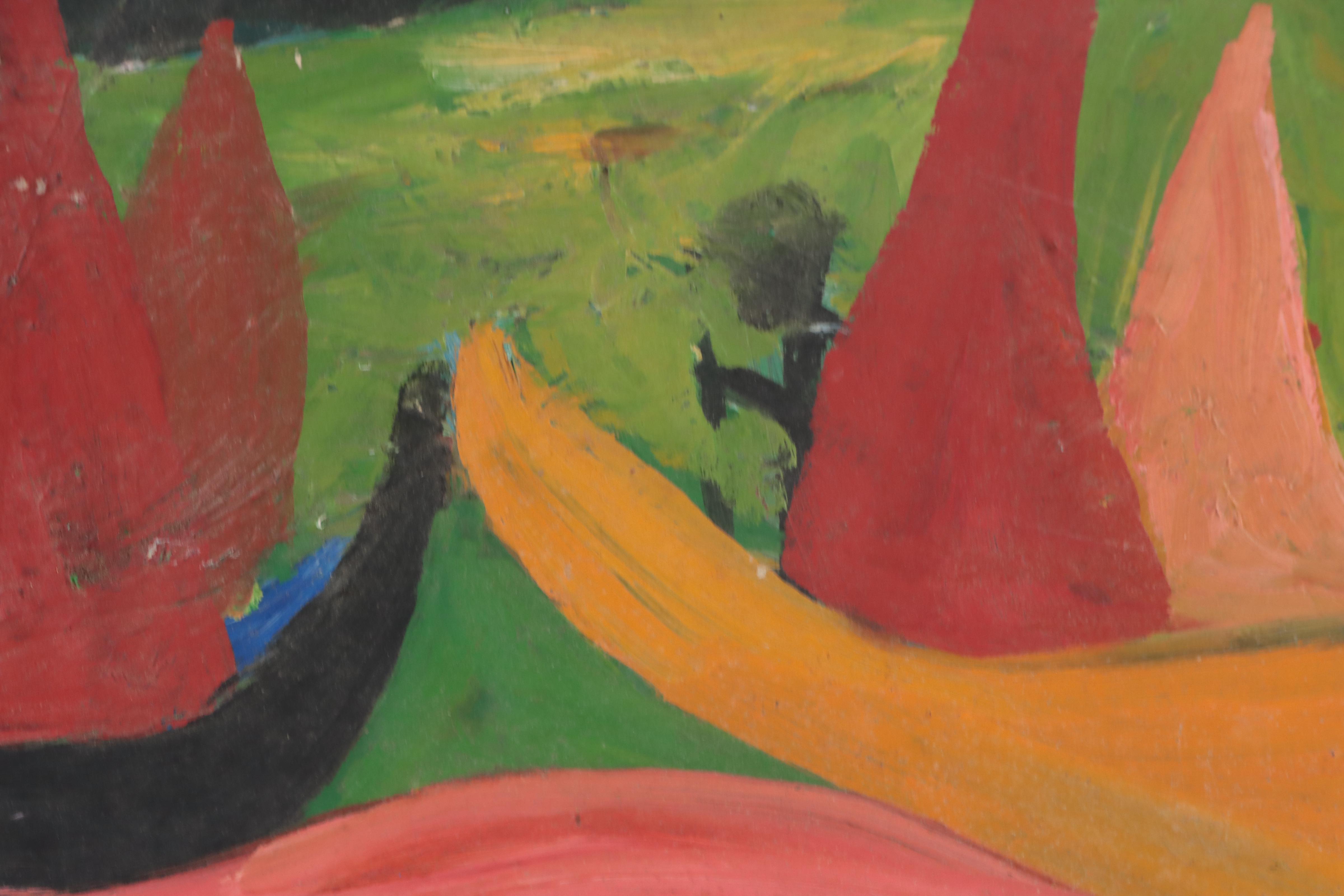 Chuck Barr Abstract Oil Painting