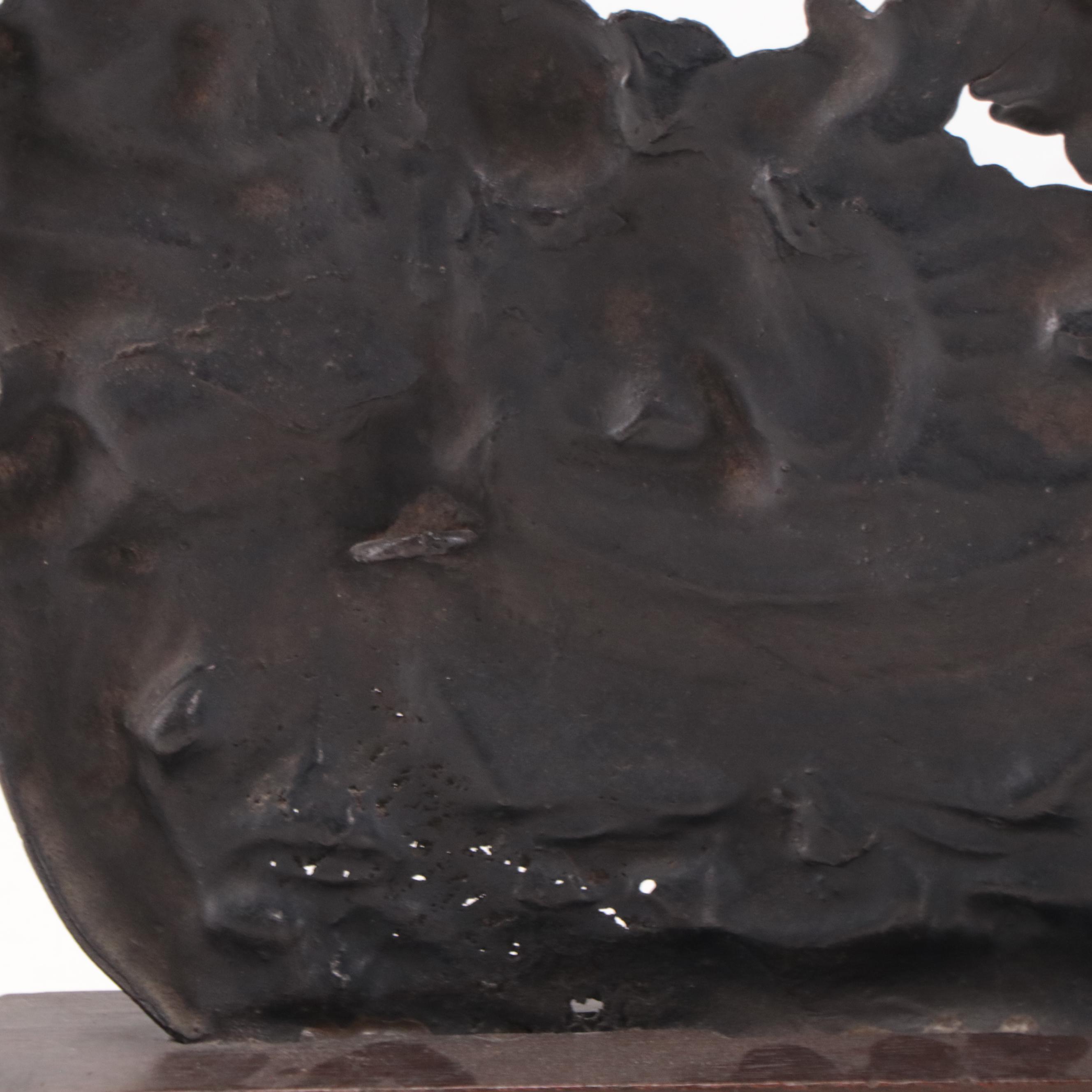 Cambodian Bronze Sculpture of Vishnu, Singha, and Naga, Late 18th Century