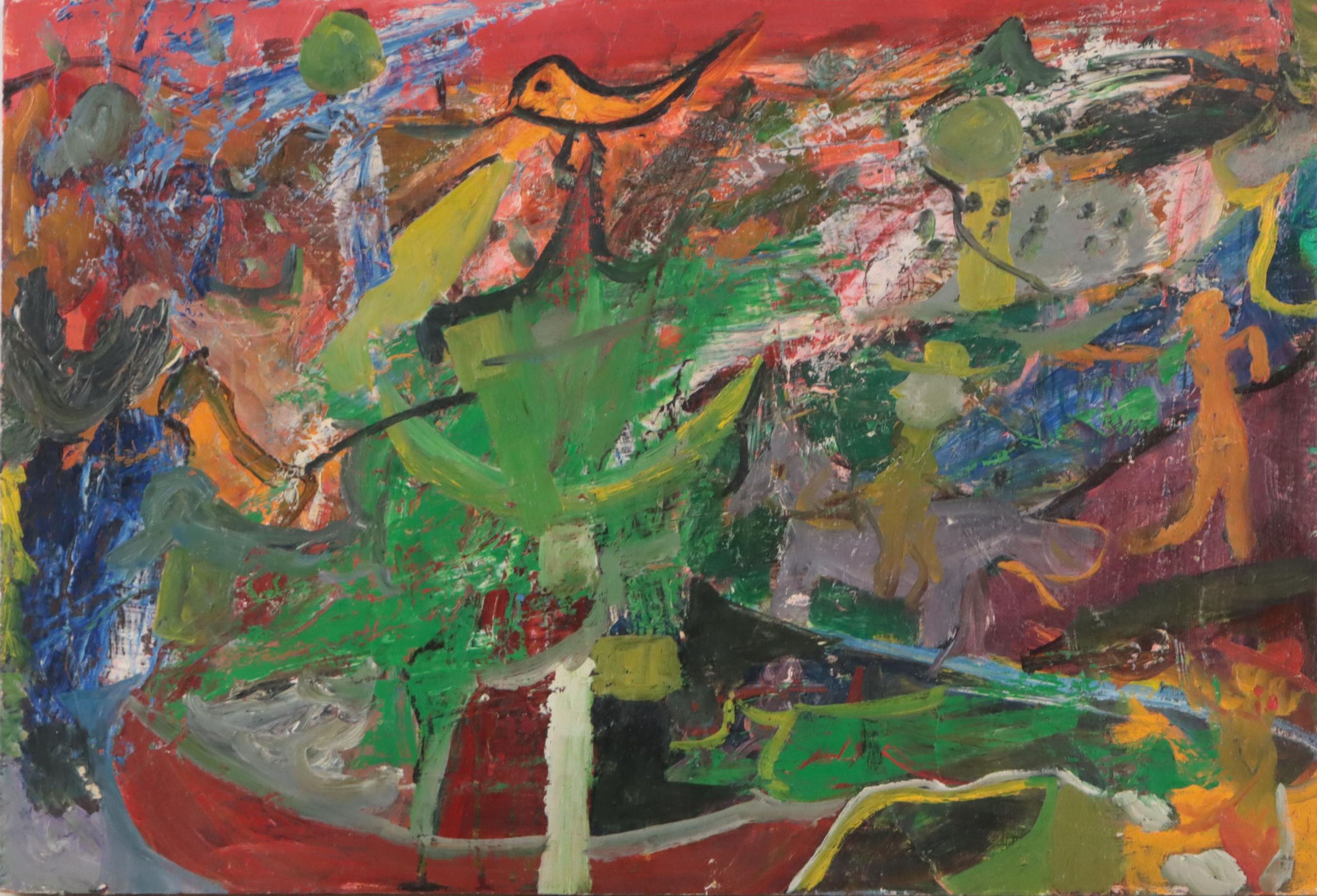 Chuck Barr Abstract Oil Painting