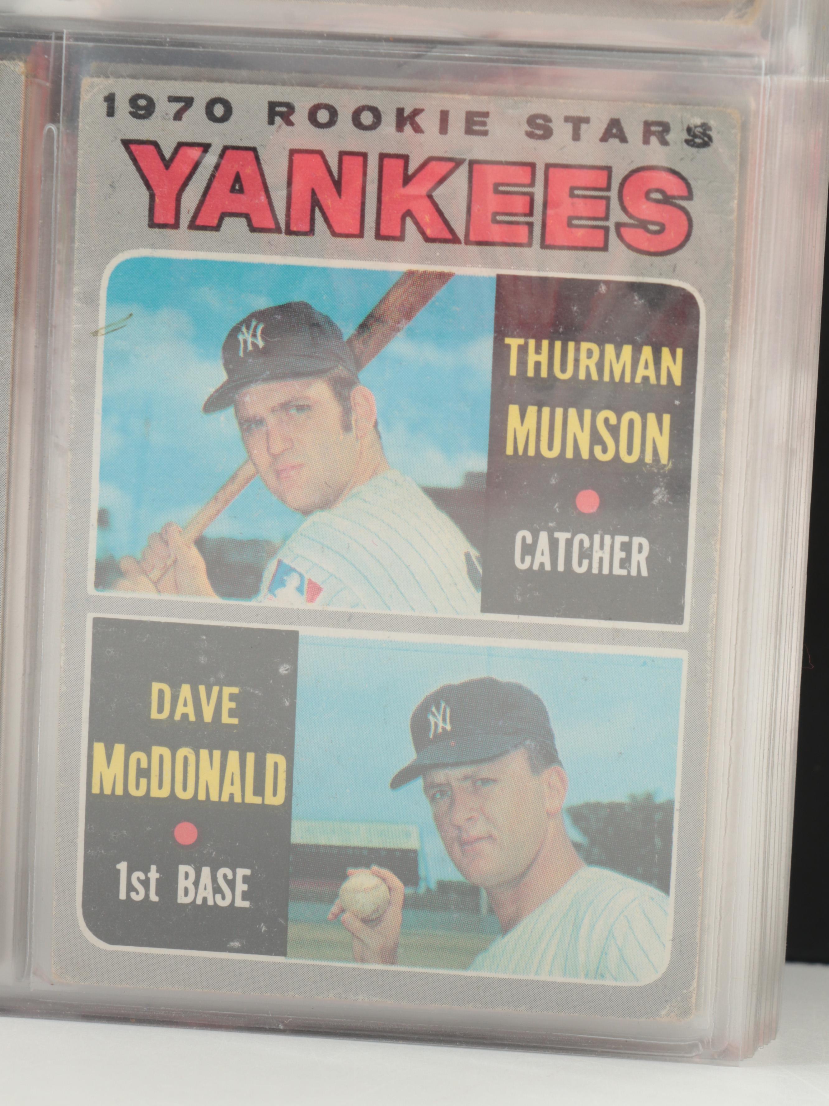 1970 Topps Baseball Cards Complete Set Including Thurman Munson Rookie