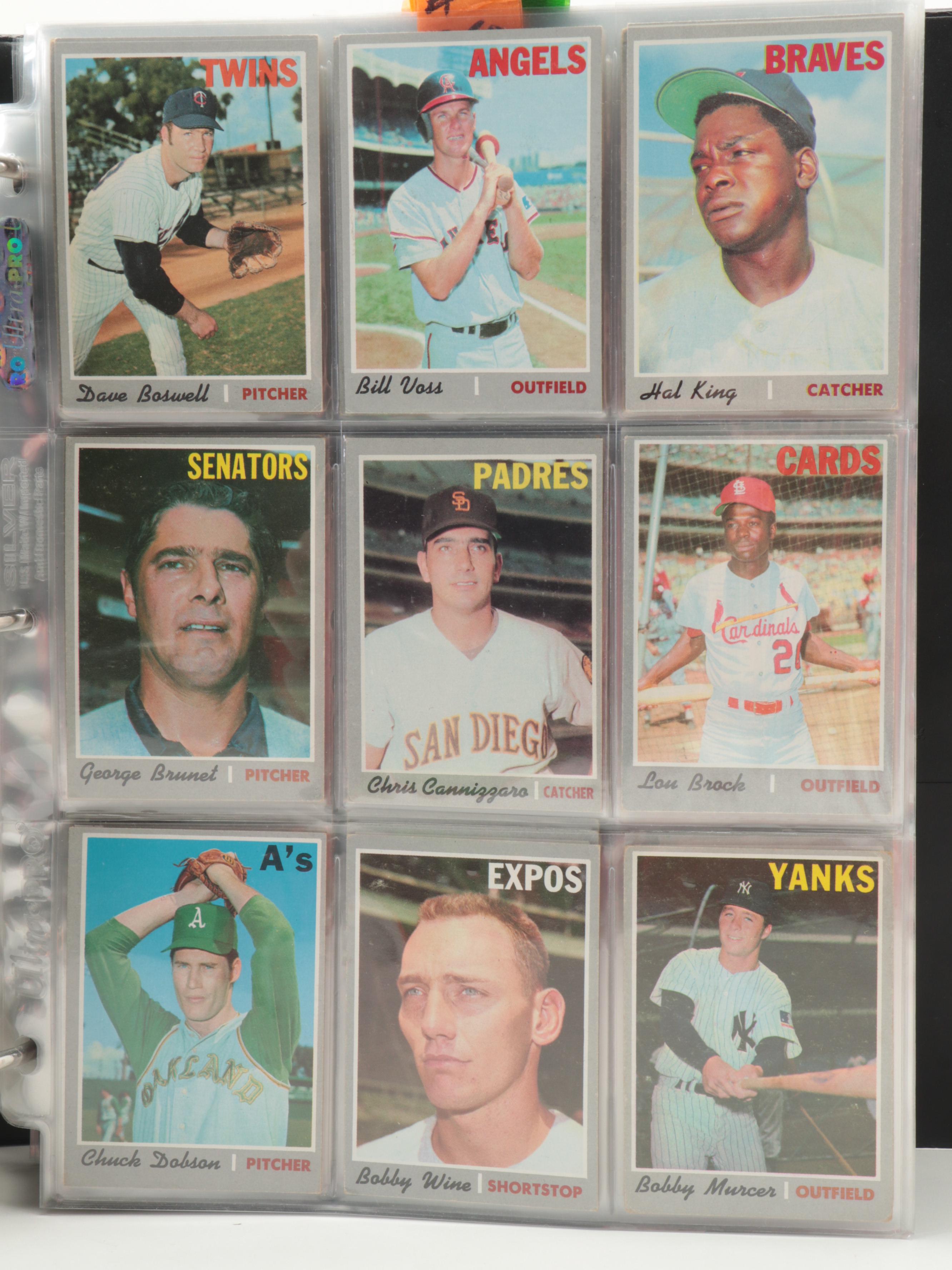 1970 Topps Baseball Cards Complete Set Including Thurman Munson Rookie