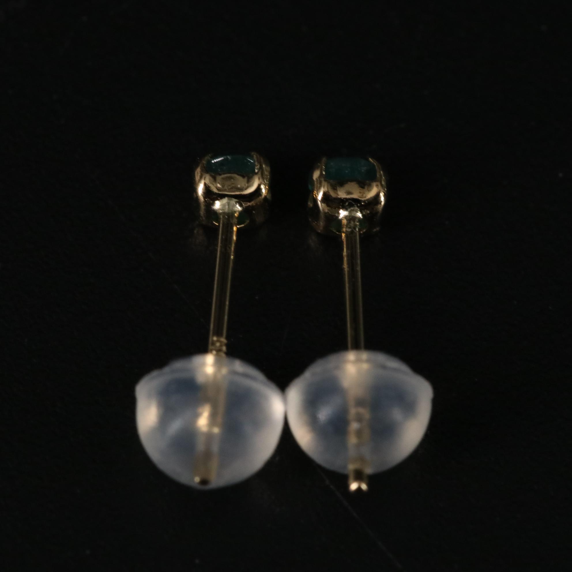 18K 0.14 CTW Grandidierite Earrings