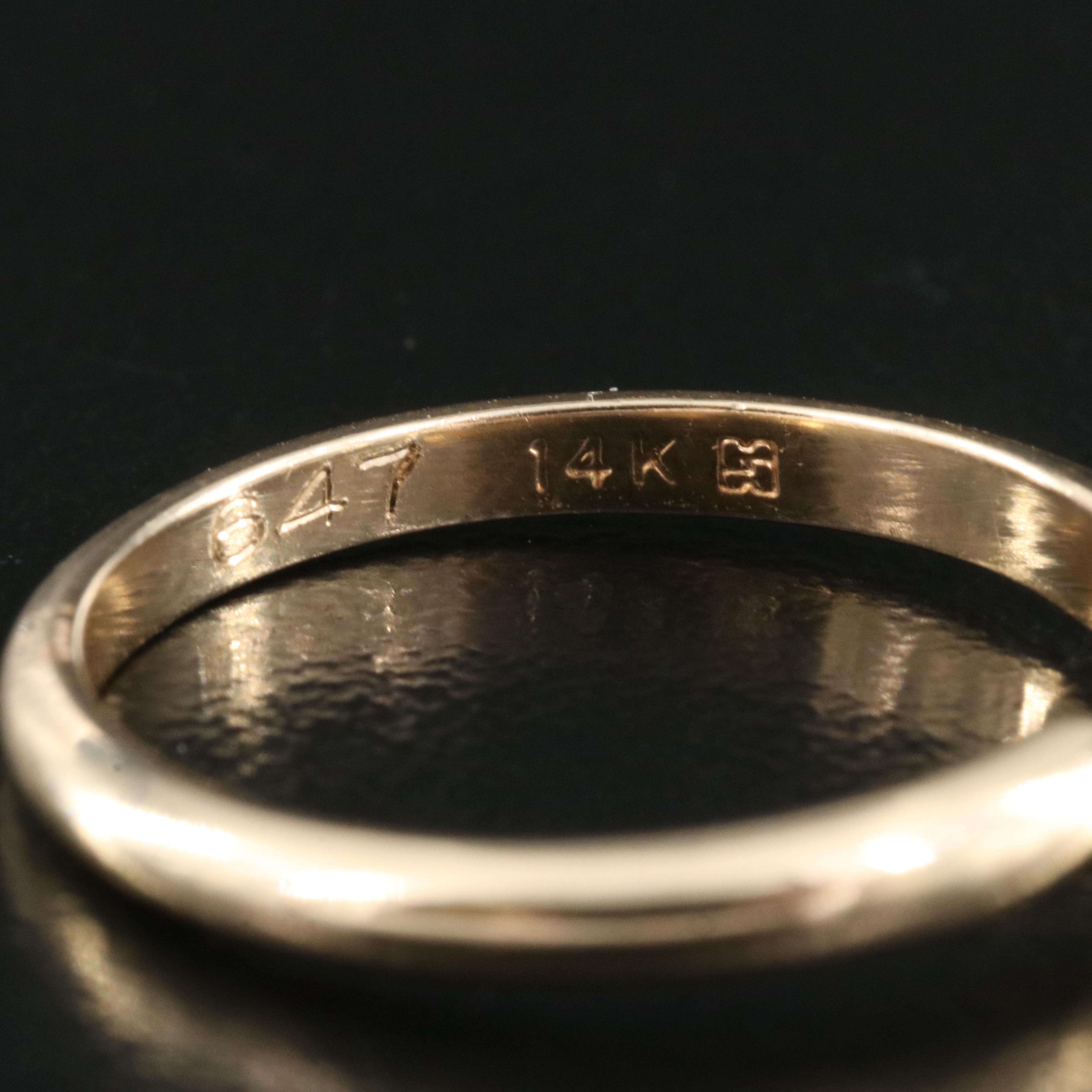 14K 0.23 CT Diamond Solitaire Ring