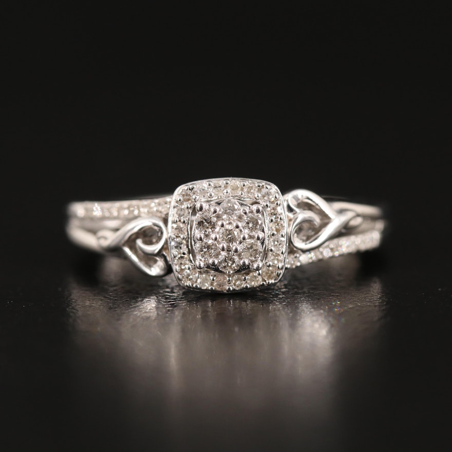 Diamond Ring in Sterling