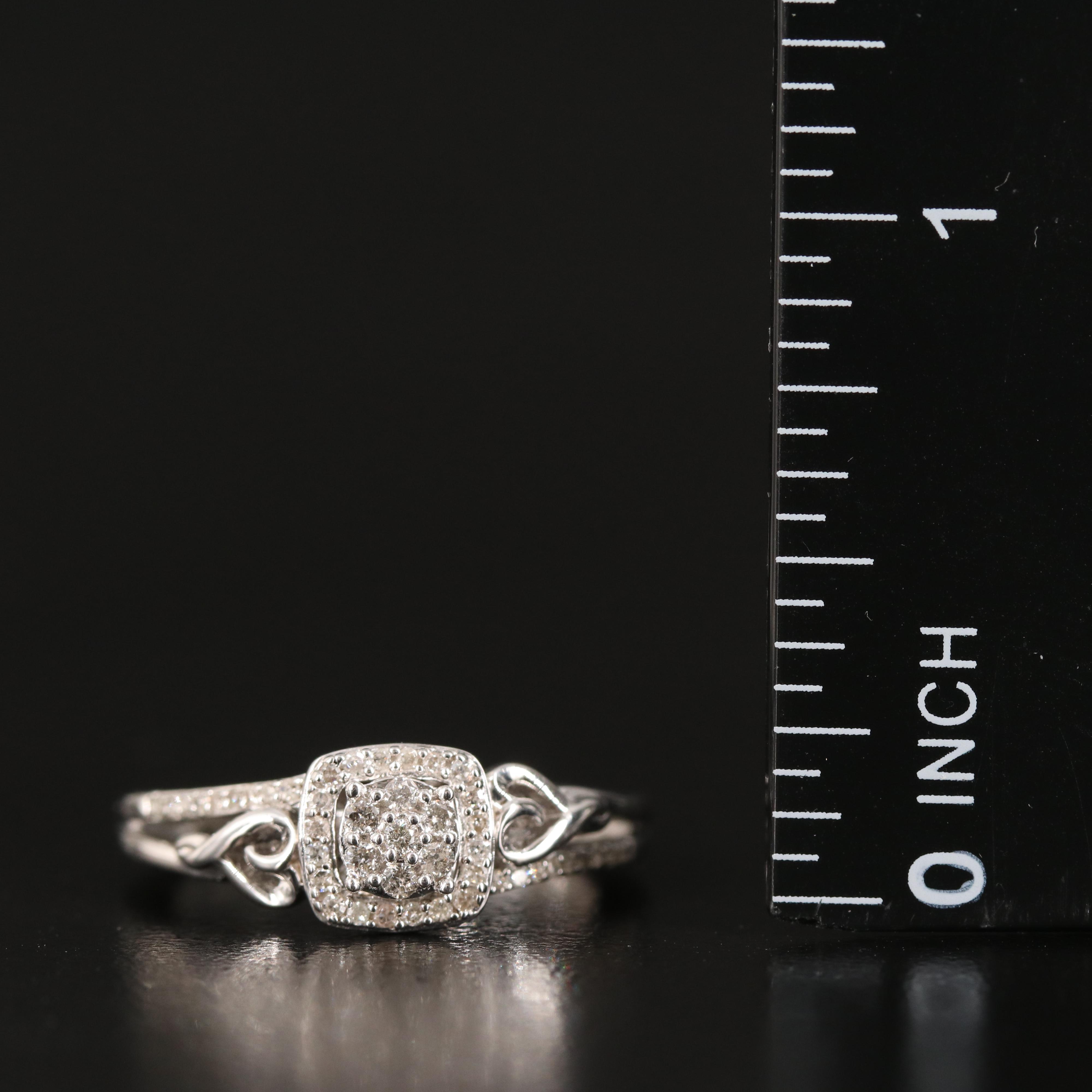 Diamond Ring in Sterling