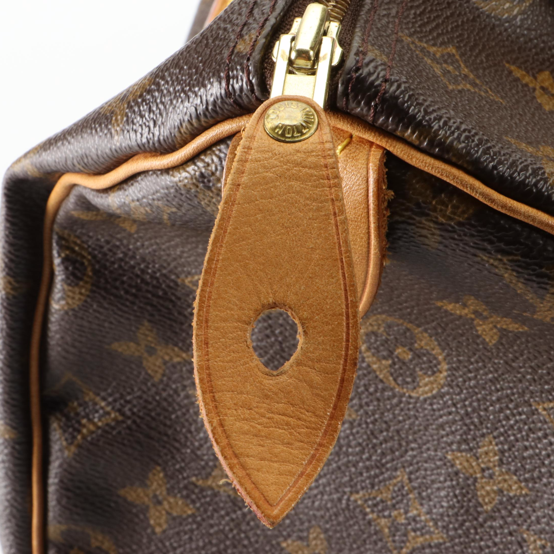 Louis Vuitton Speedy 30 Bag in Monogram Canvas and Vachetta Leather