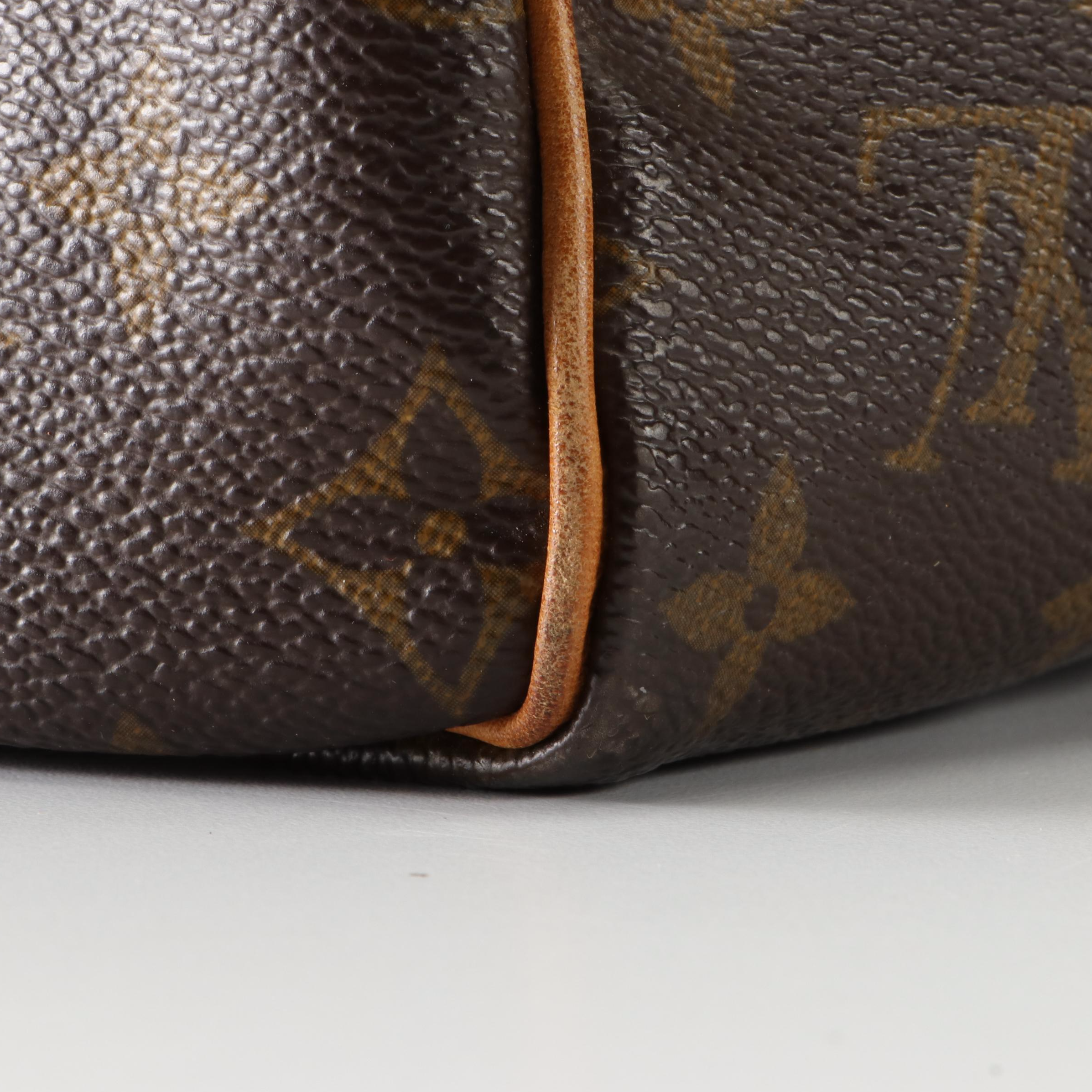 Louis Vuitton Speedy 30 Bag in Monogram Canvas and Vachetta Leather