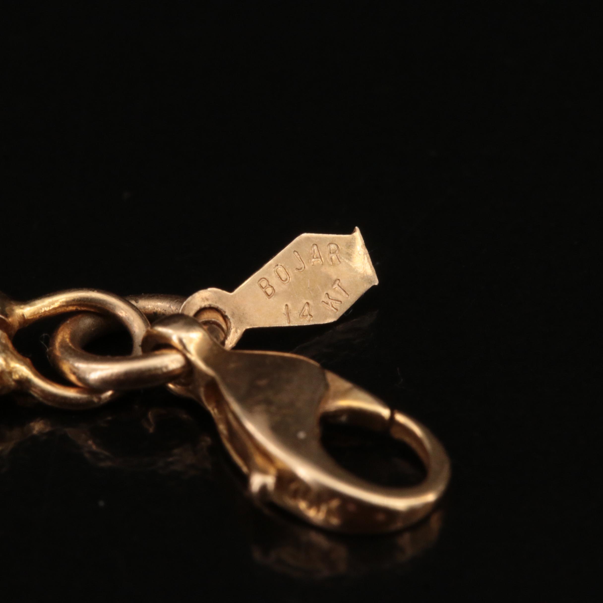 Bojar 14K Tiger's Eye, Chalcedony and Gemstone Scarab Bracelet