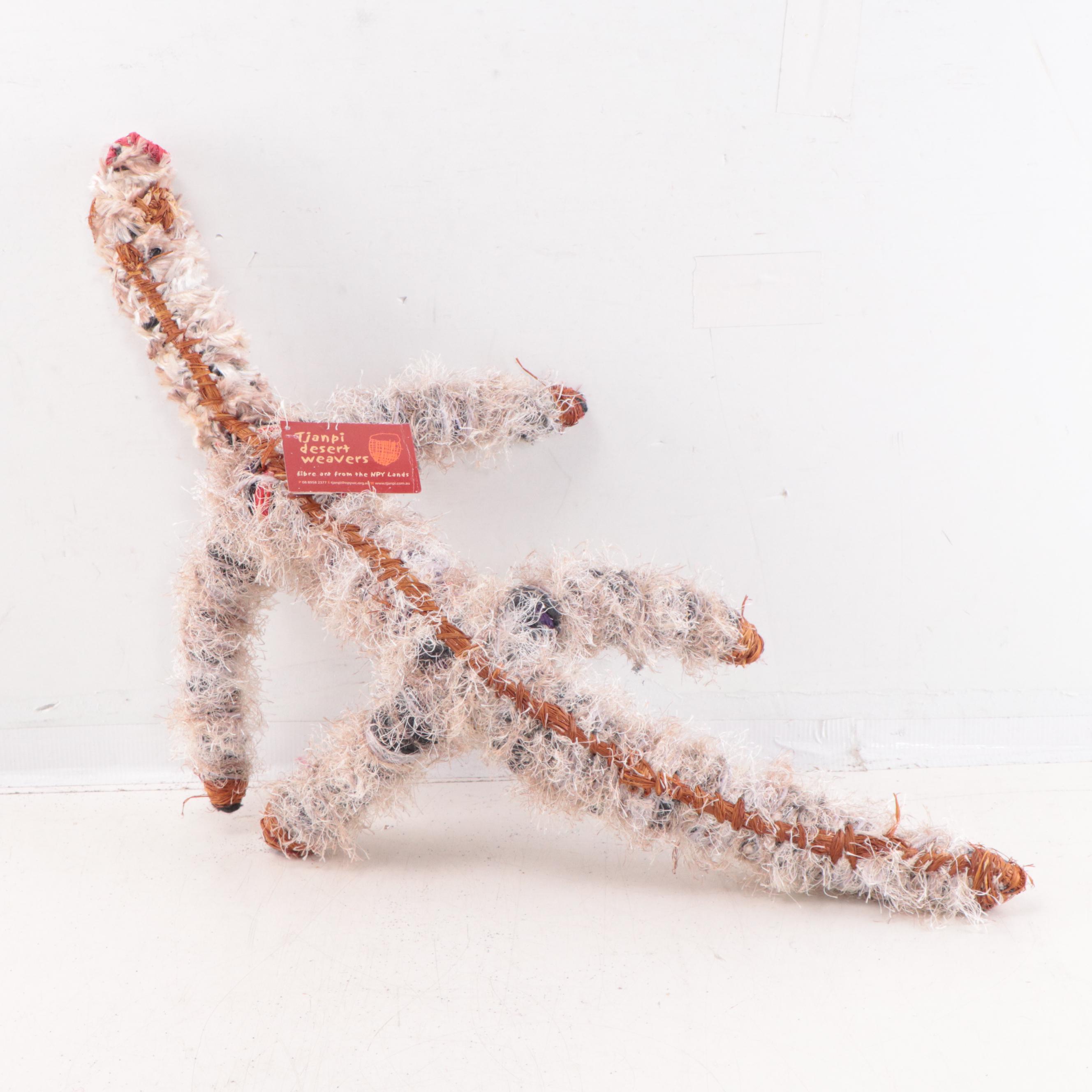 Nyanu Klaka Tjanpi Desert Australia Fiber Art Figure Sculptures