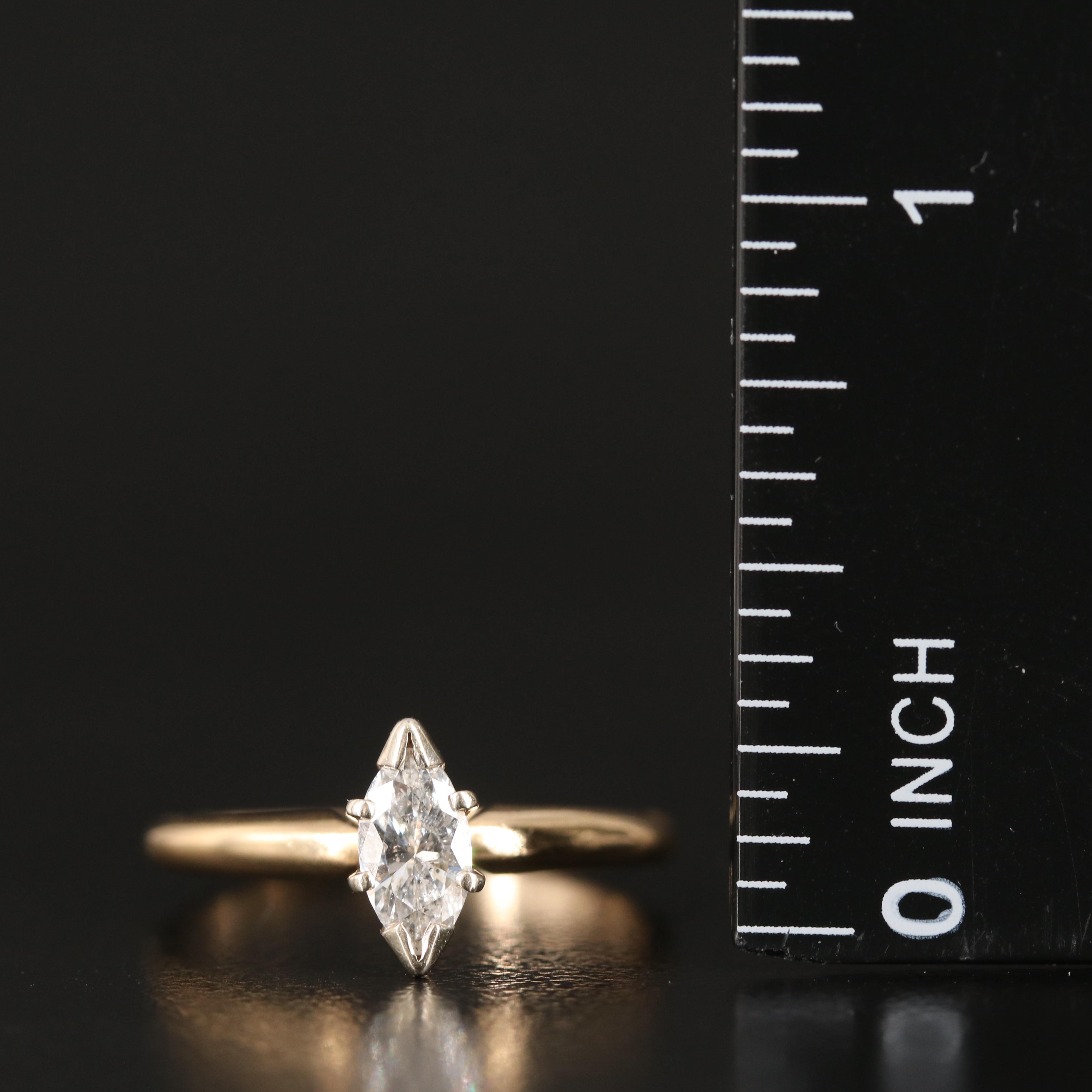 14K 0.40 CT Diamond Diamond Solitaire Ring