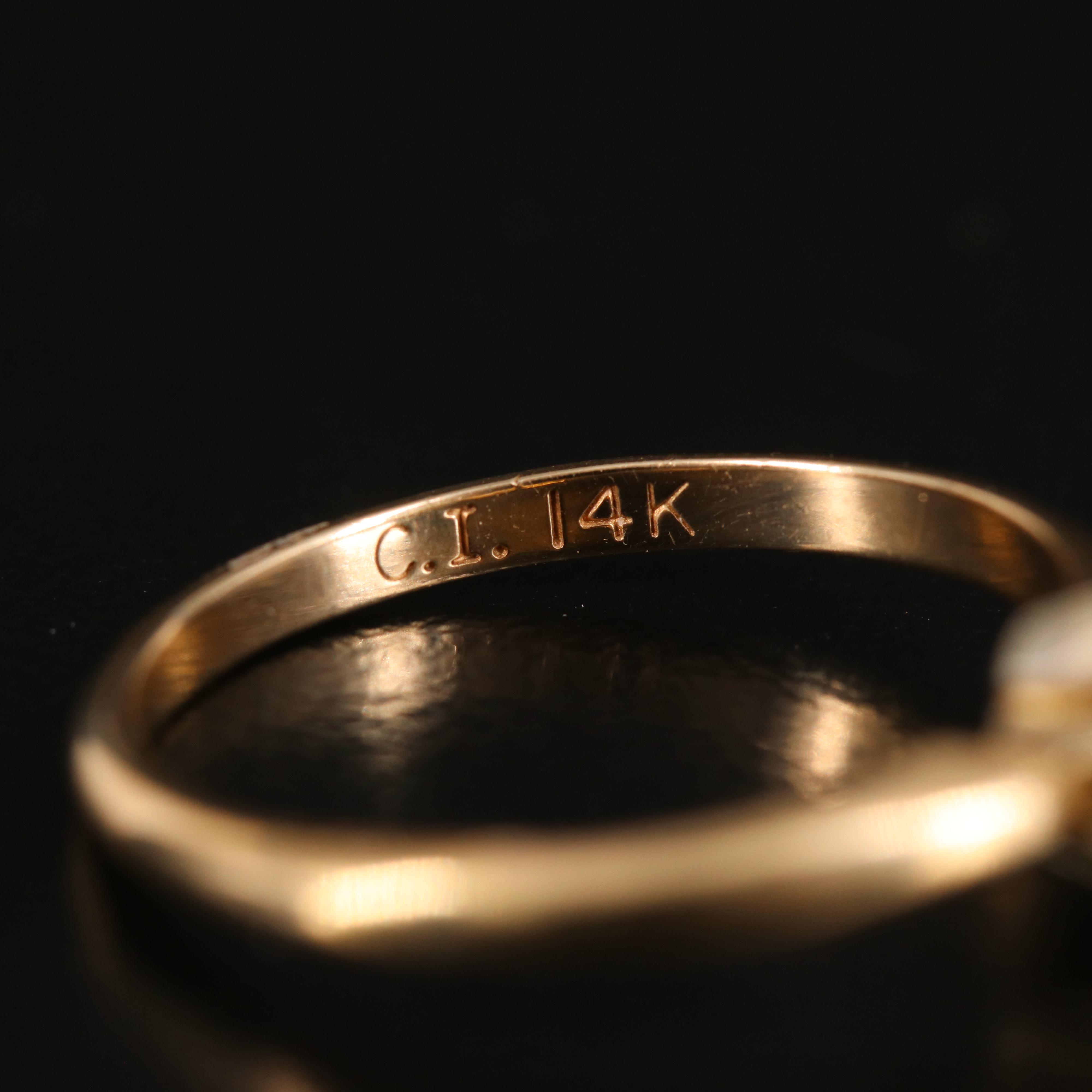 14K 0.40 CT Diamond Diamond Solitaire Ring