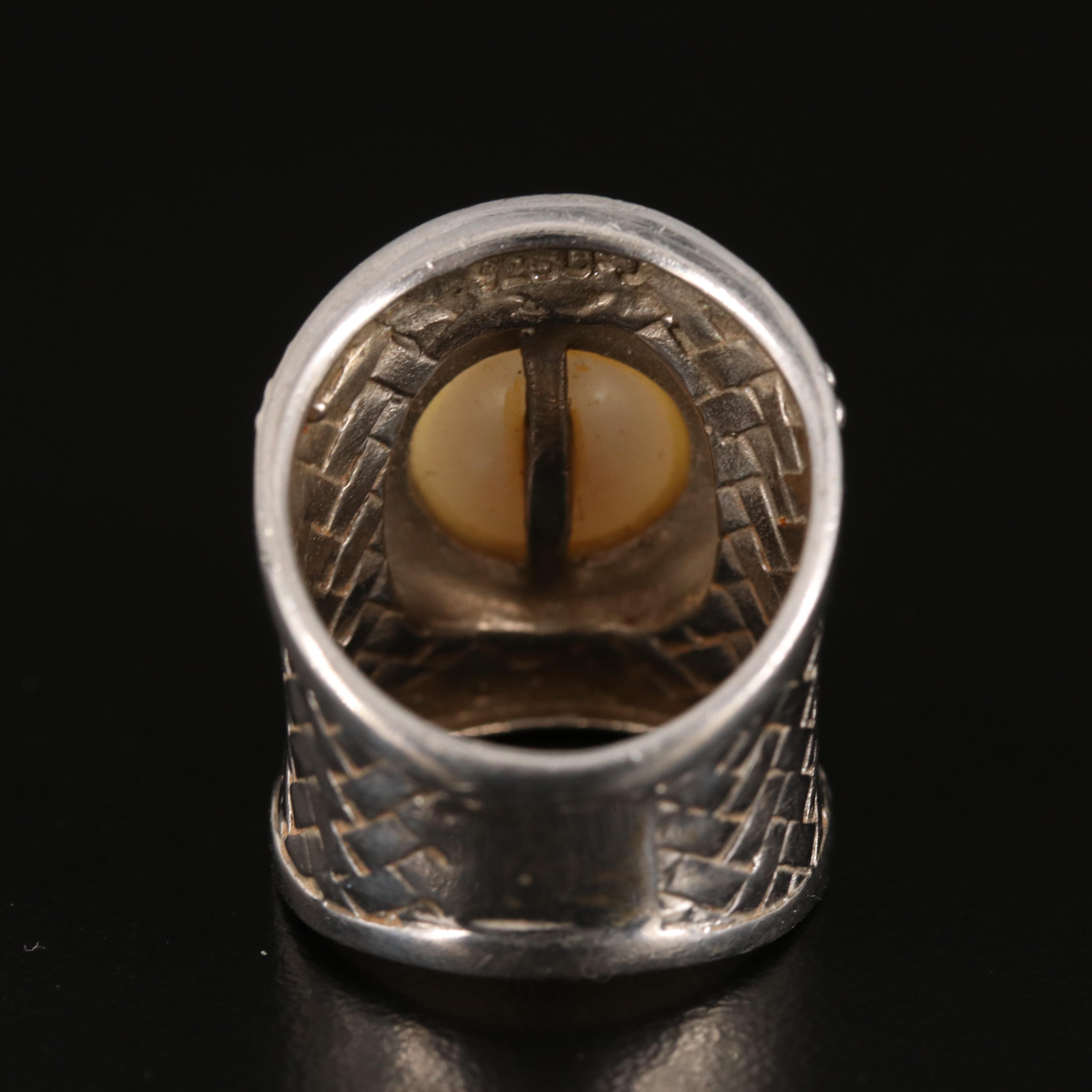 Sterling Pearl Cigar Band