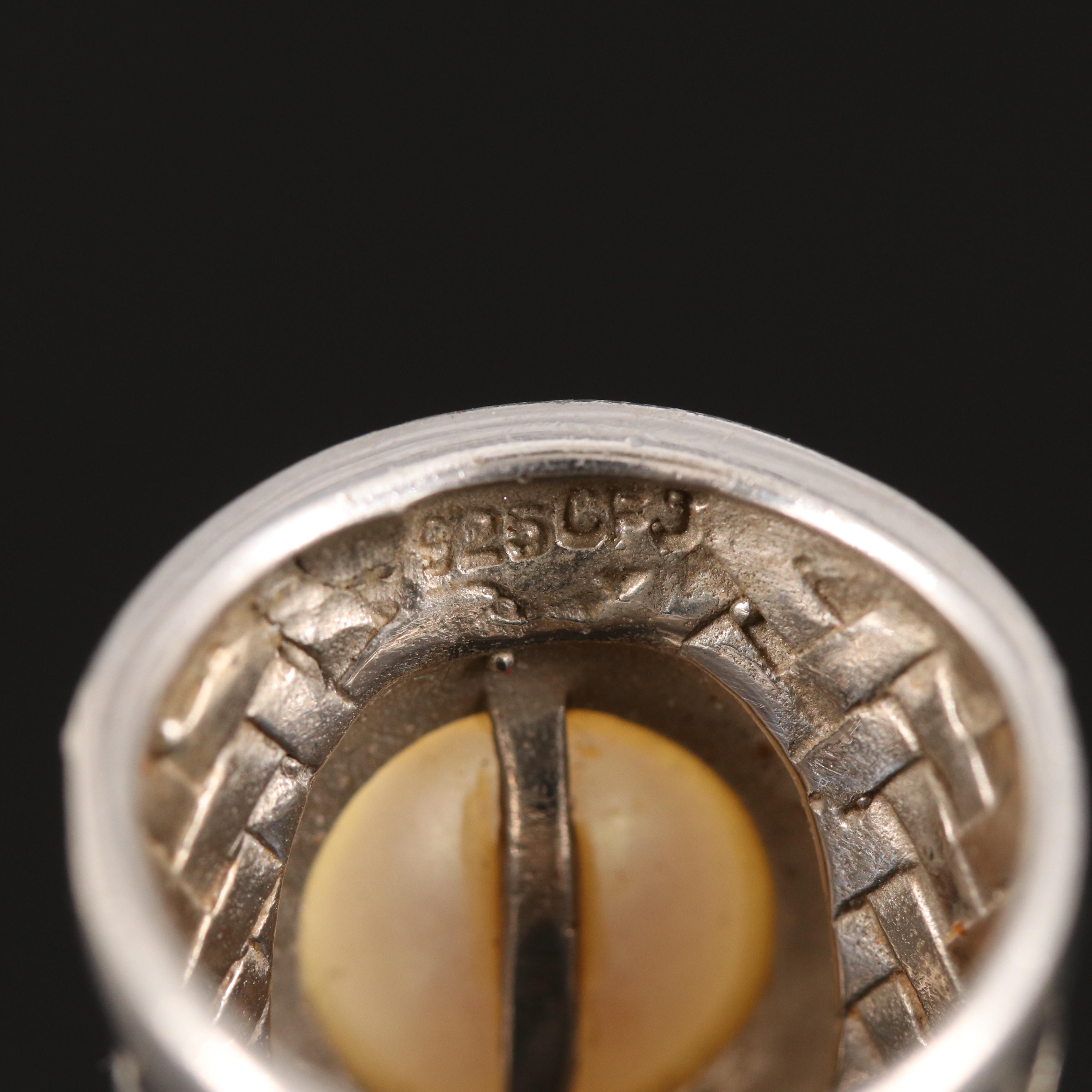 Sterling Pearl Cigar Band