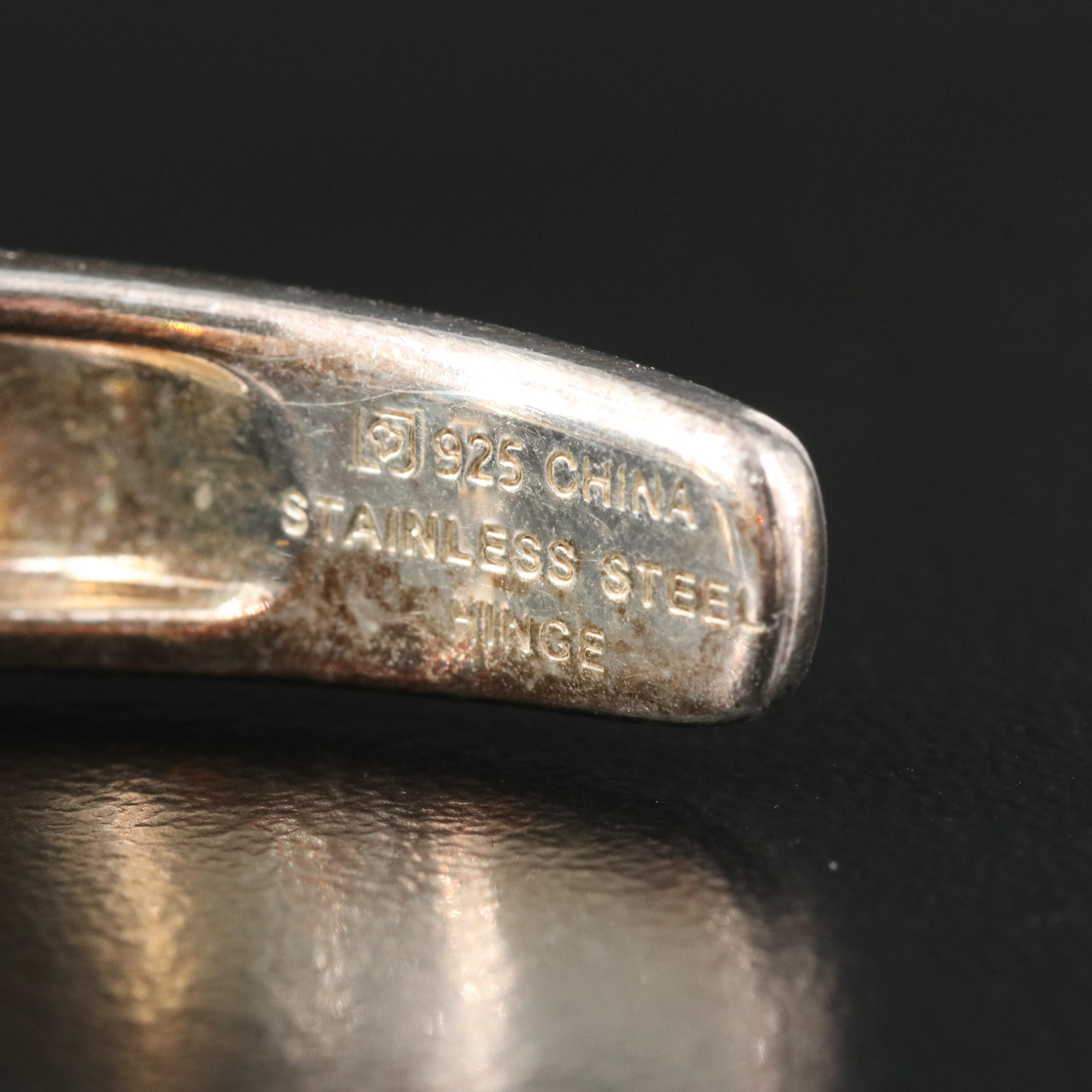 Sterling Topaz, Amethyst and Gemstone Kick Cuff