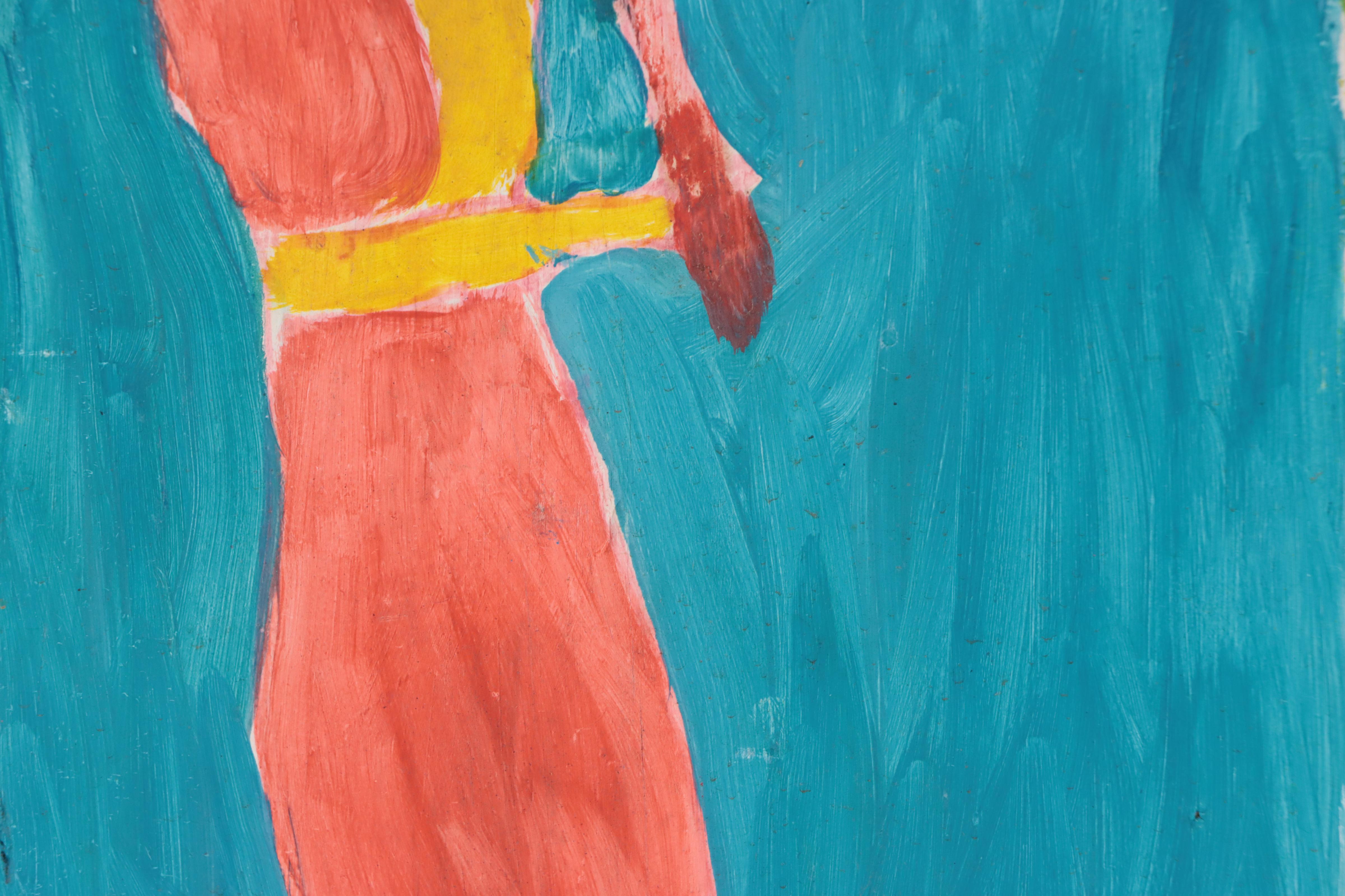 Chuck Barr Abstract Figurative Oil Painting