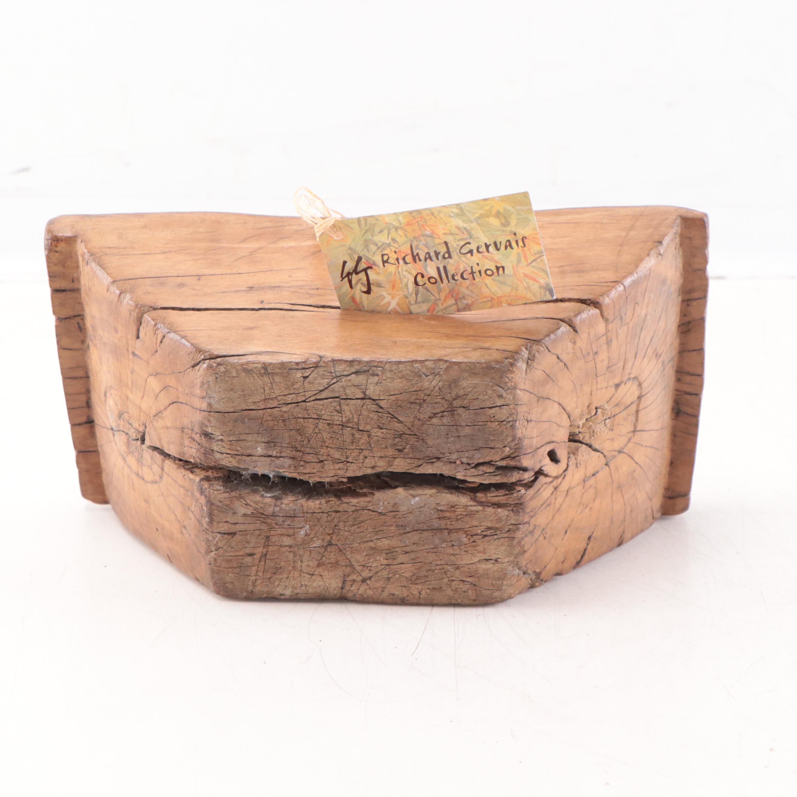 Filipino Hand-Carved Wood Mortar and Pestle