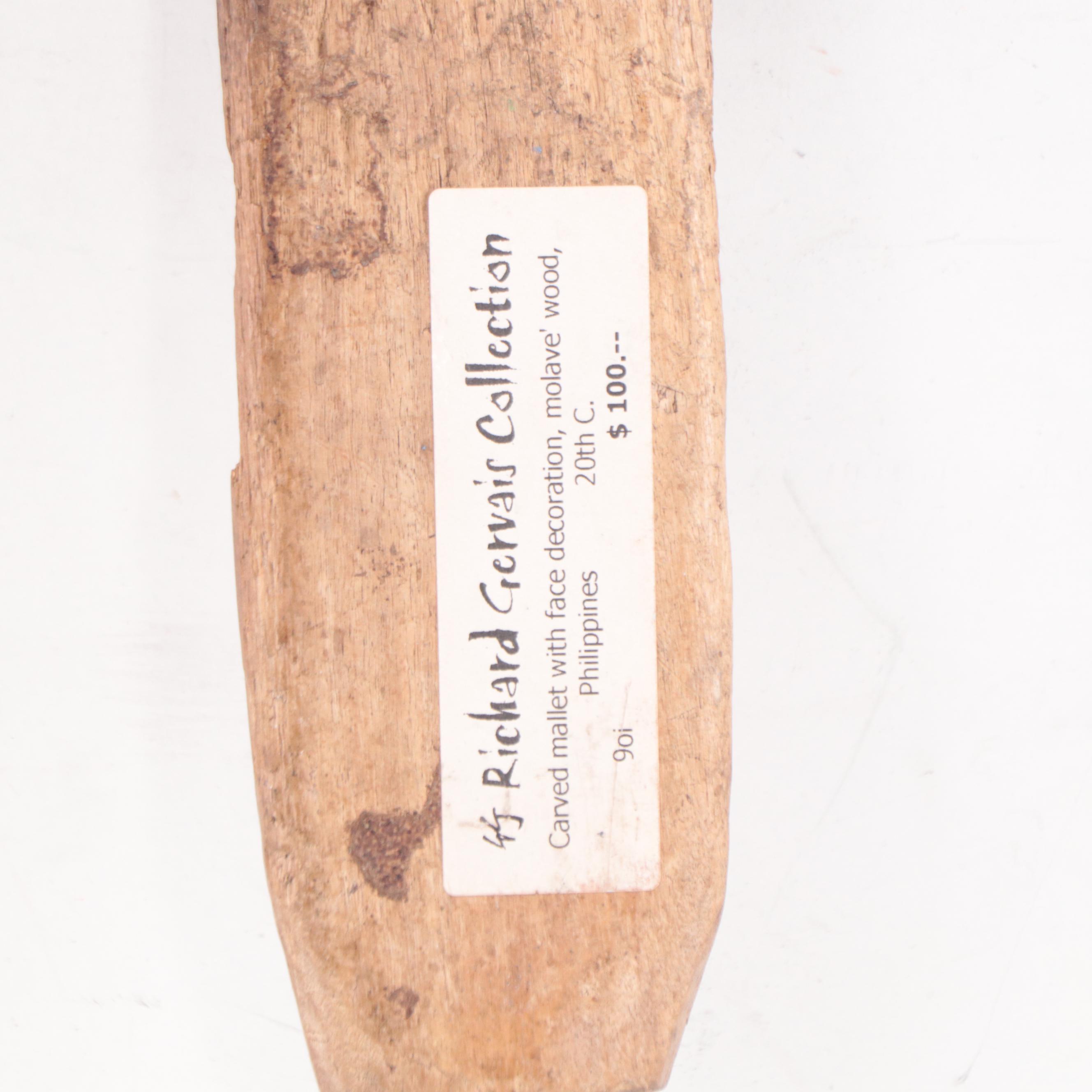 Filipino Hand-Carved Wood Mortar and Pestle