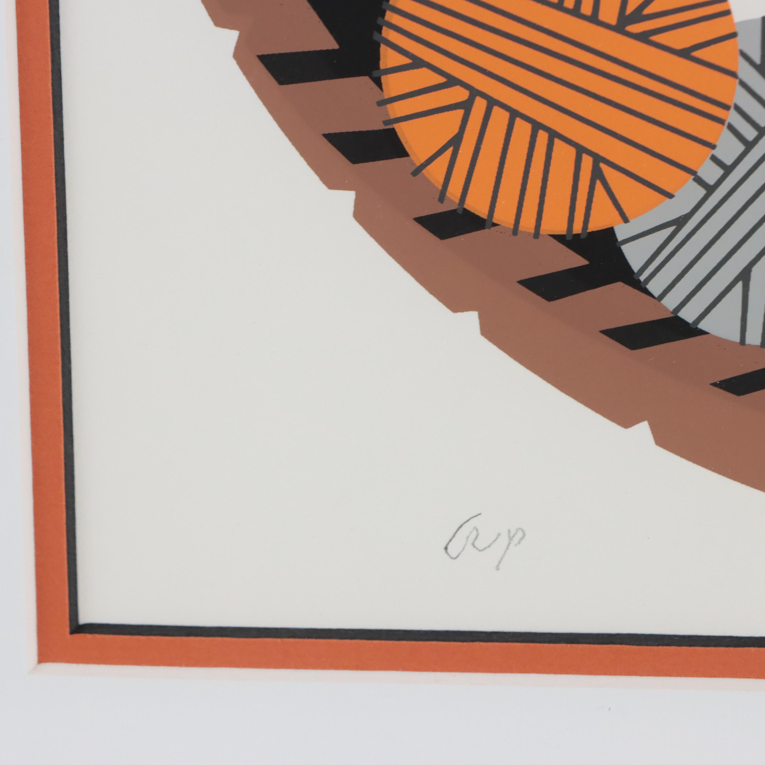 Edie Harper Serigraph "Kitten 'n' Knittin'"