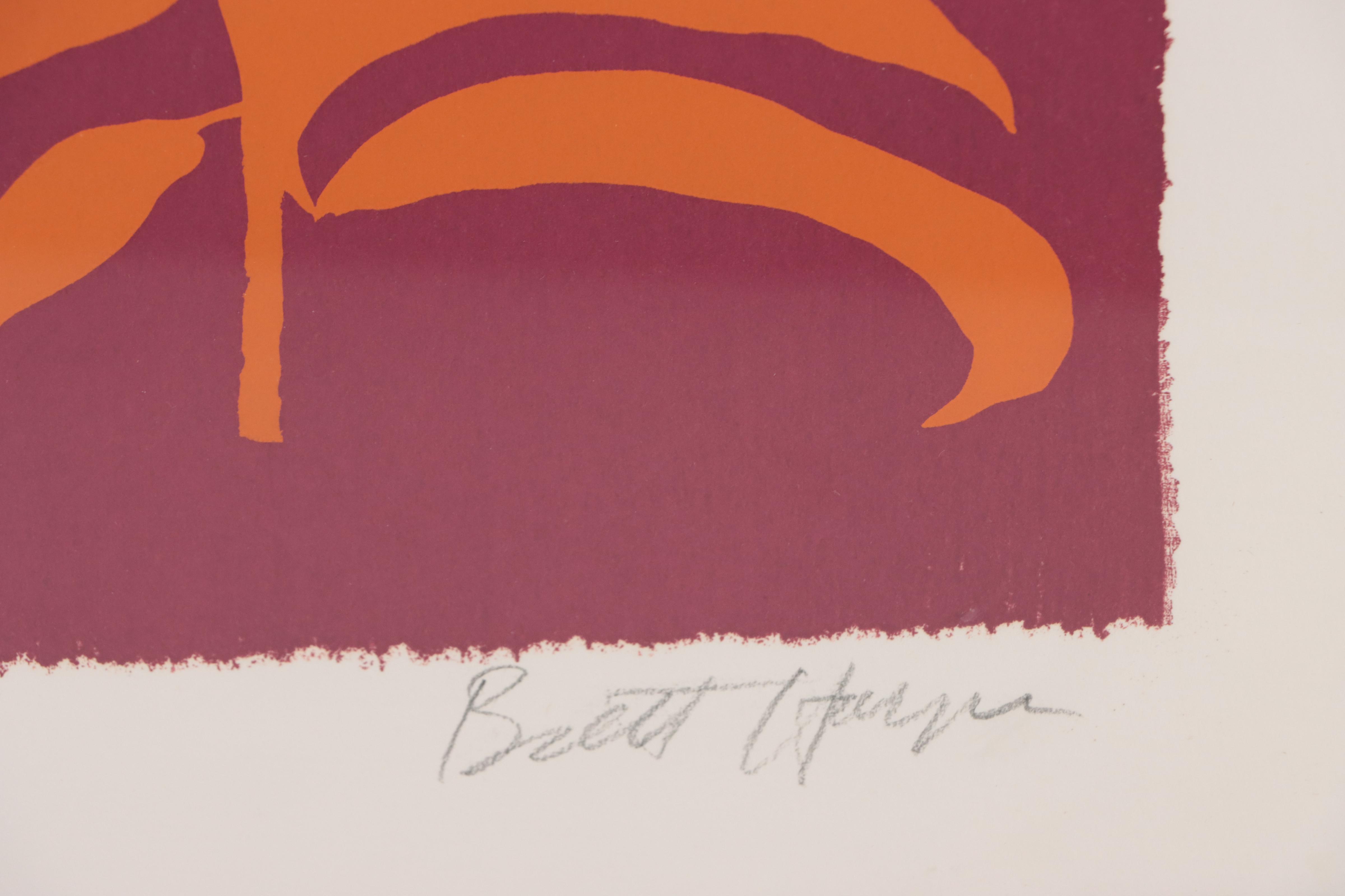 Brett Harper Serigraph "Consider the Lilies," 1975