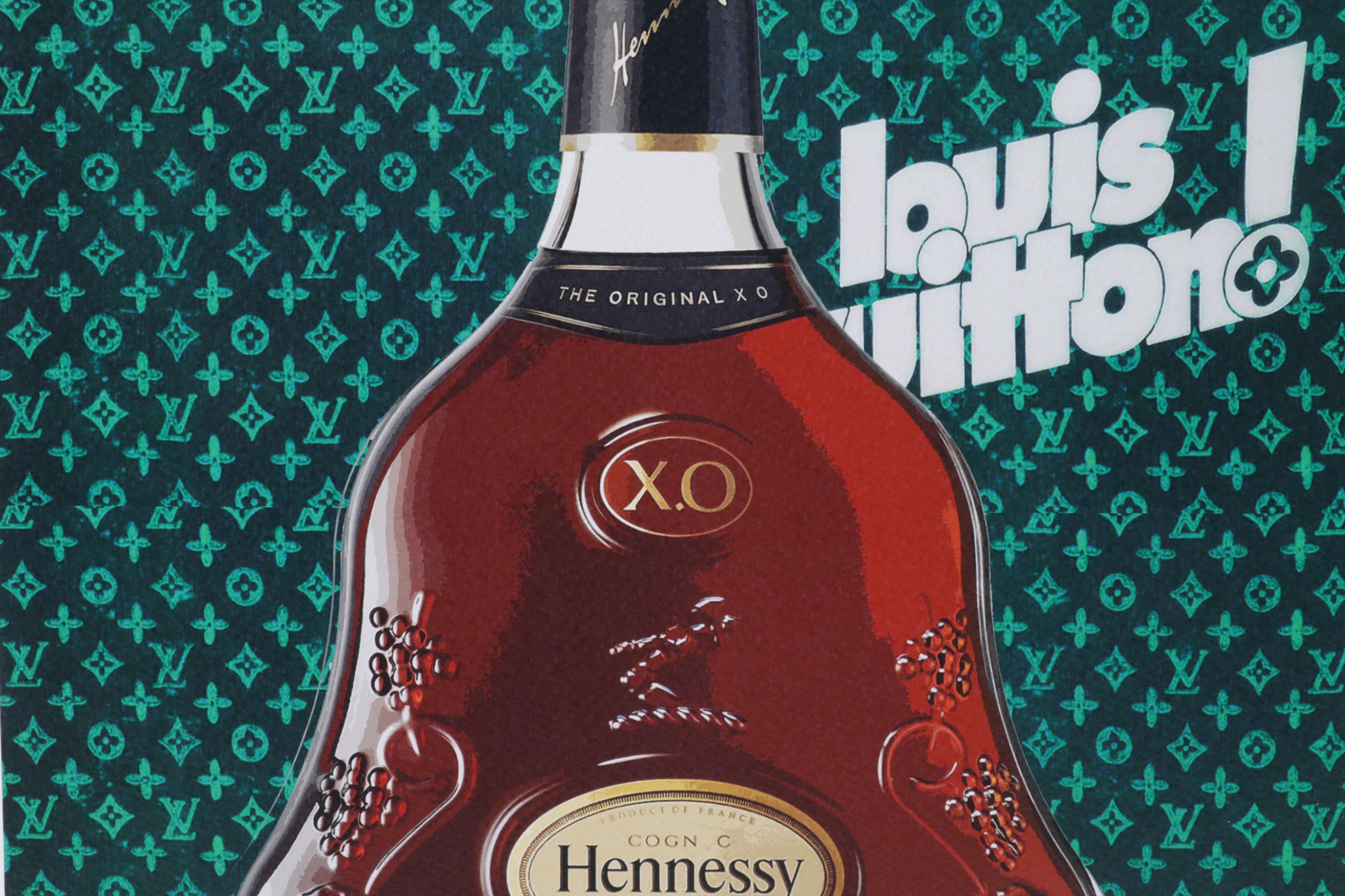 Death NYC Pop Art Graphic Print Homage to Louis Vuitton Featuring Hennessy, 2022