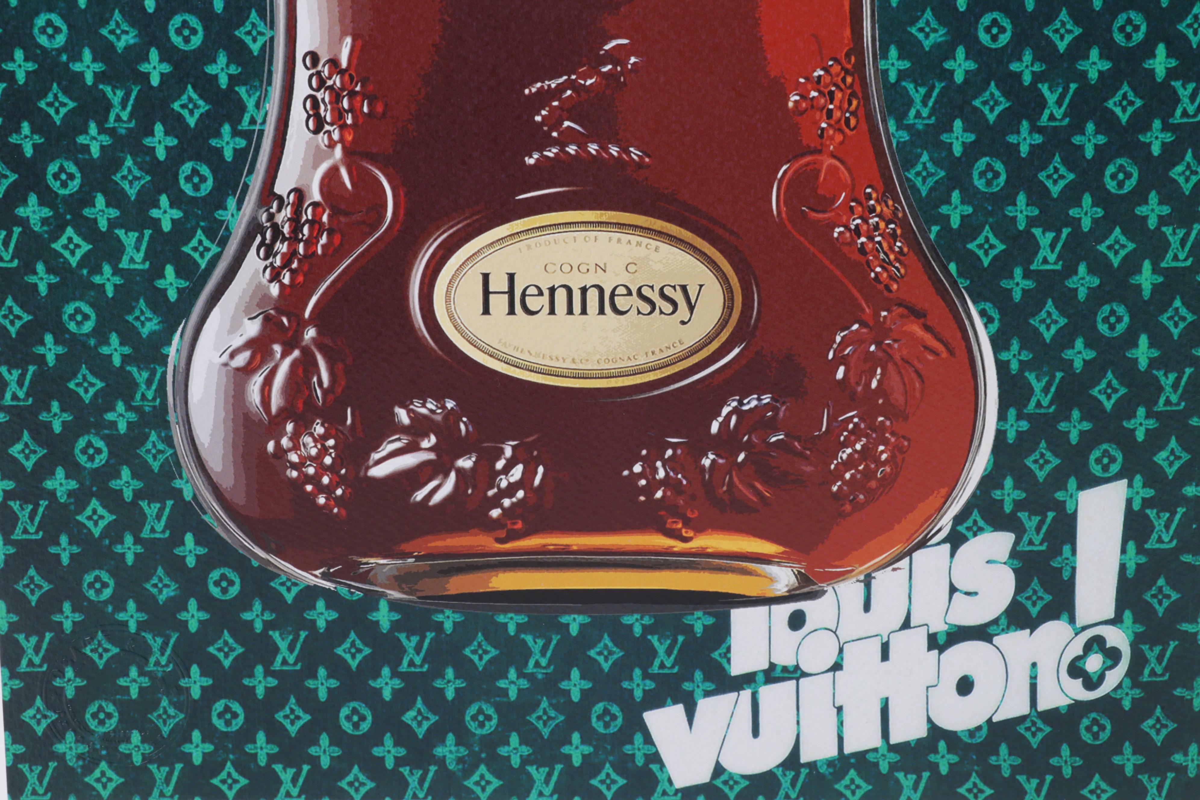 Death NYC Pop Art Graphic Print Homage to Louis Vuitton Featuring Hennessy, 2022