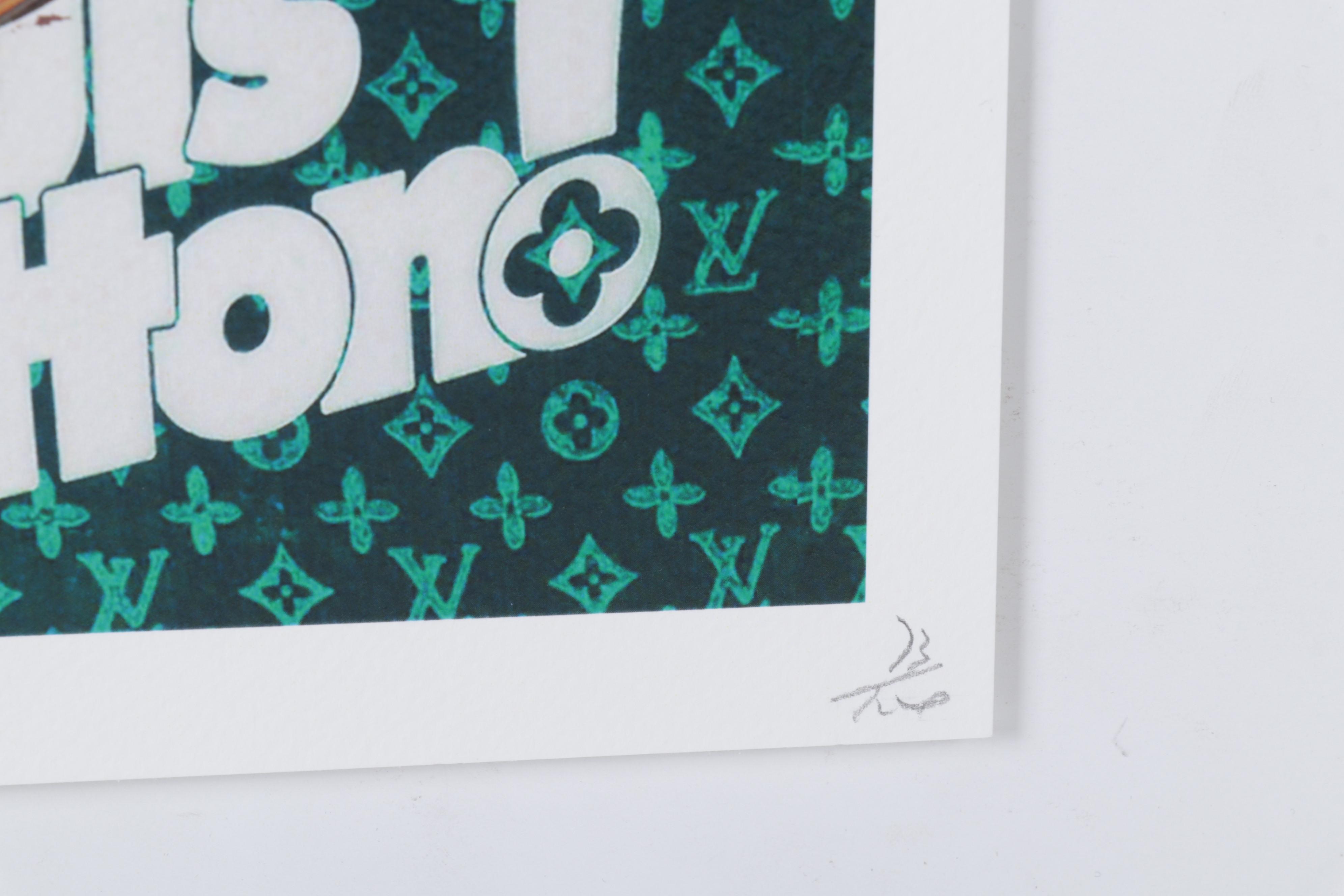 Death NYC Pop Art Graphic Print Homage to Louis Vuitton Featuring Hennessy, 2022