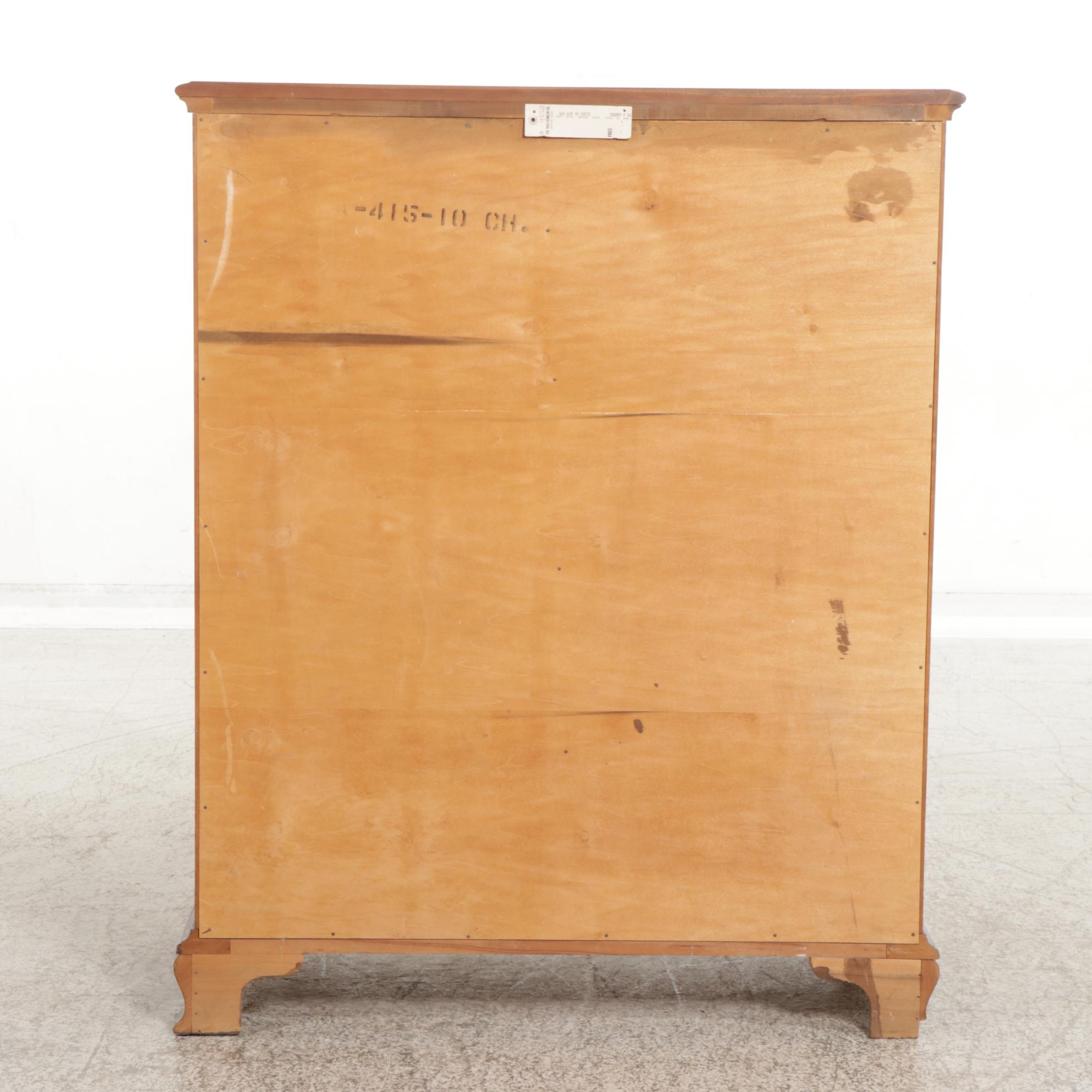 Chippendale Style Cherry Chest of Drawers, Mid to Late 20th Century