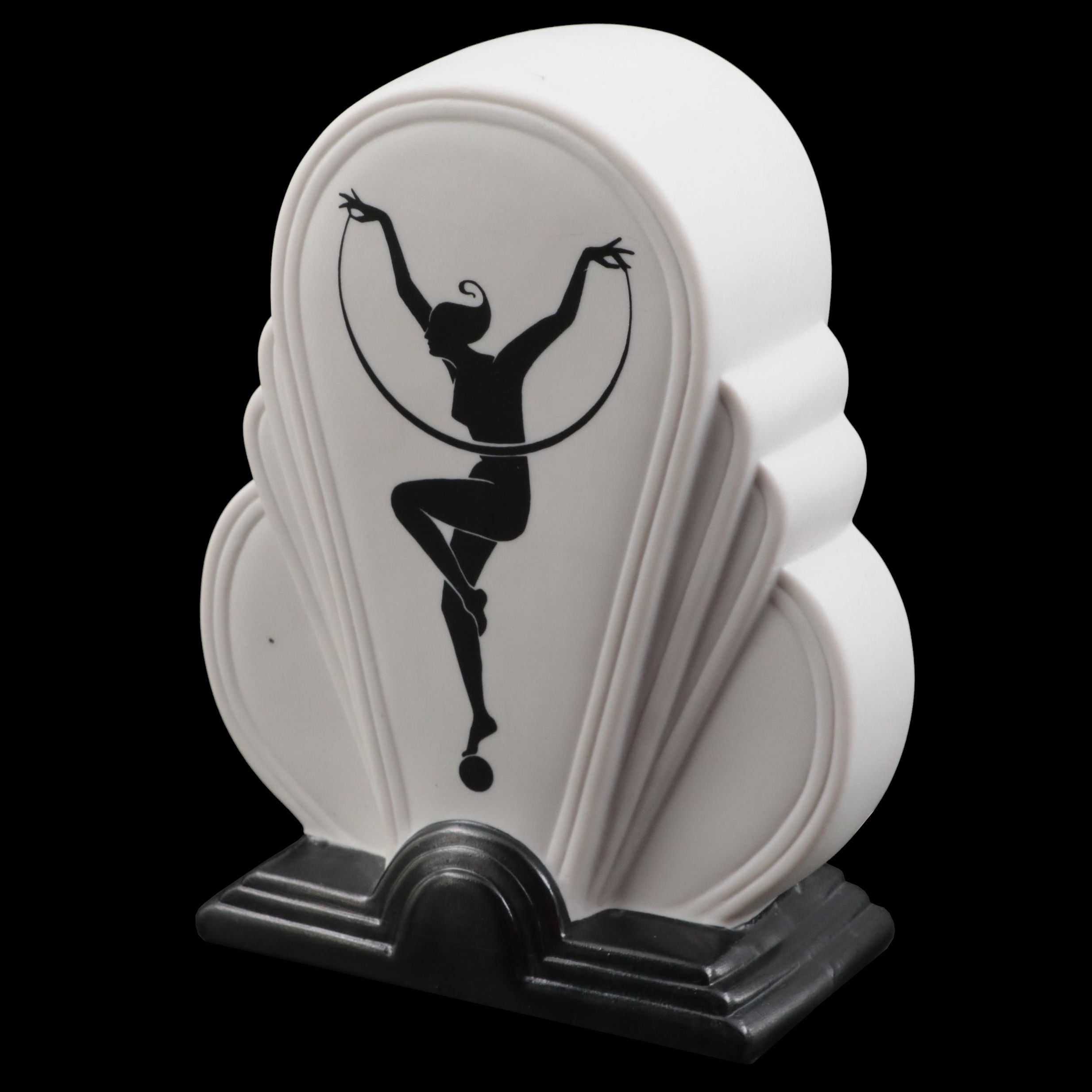 Fitz & Floyd Art Deco Style Ceramic Table Lamp, 1980