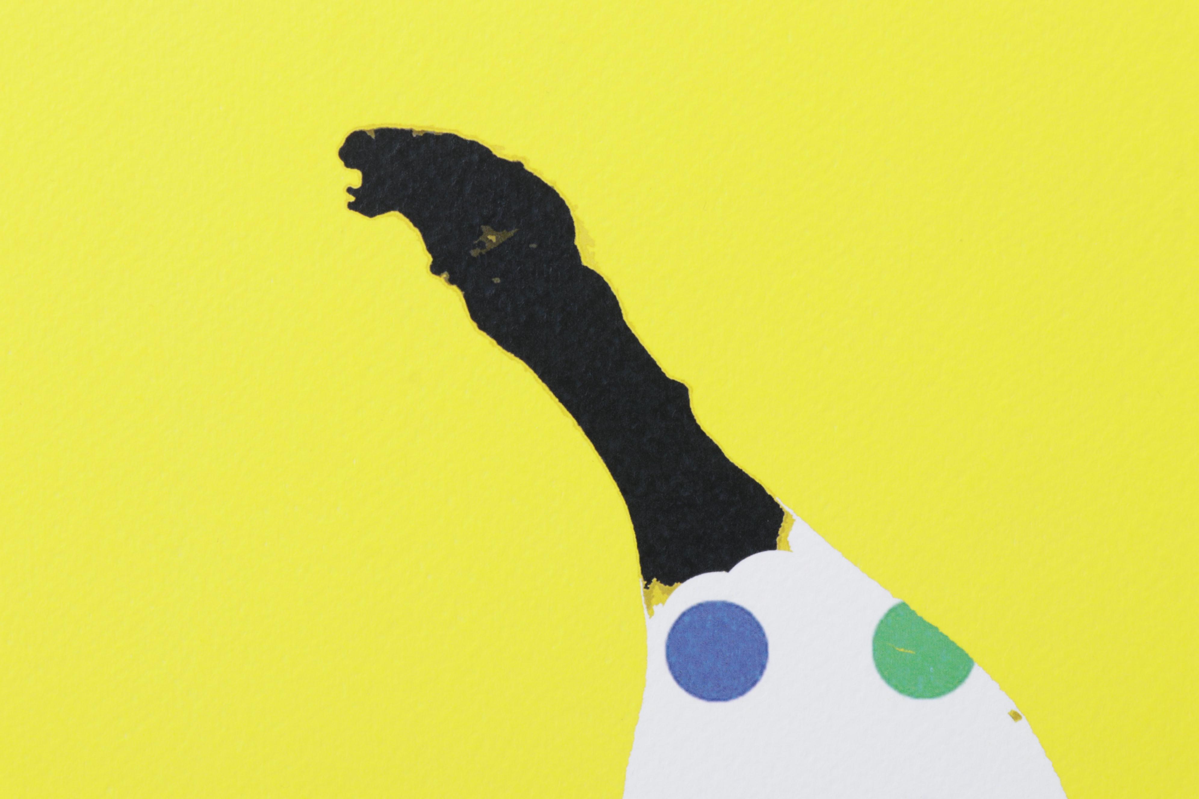 Death NYC Pop Art Graphic Print "Banana Dot Yellow," 2020