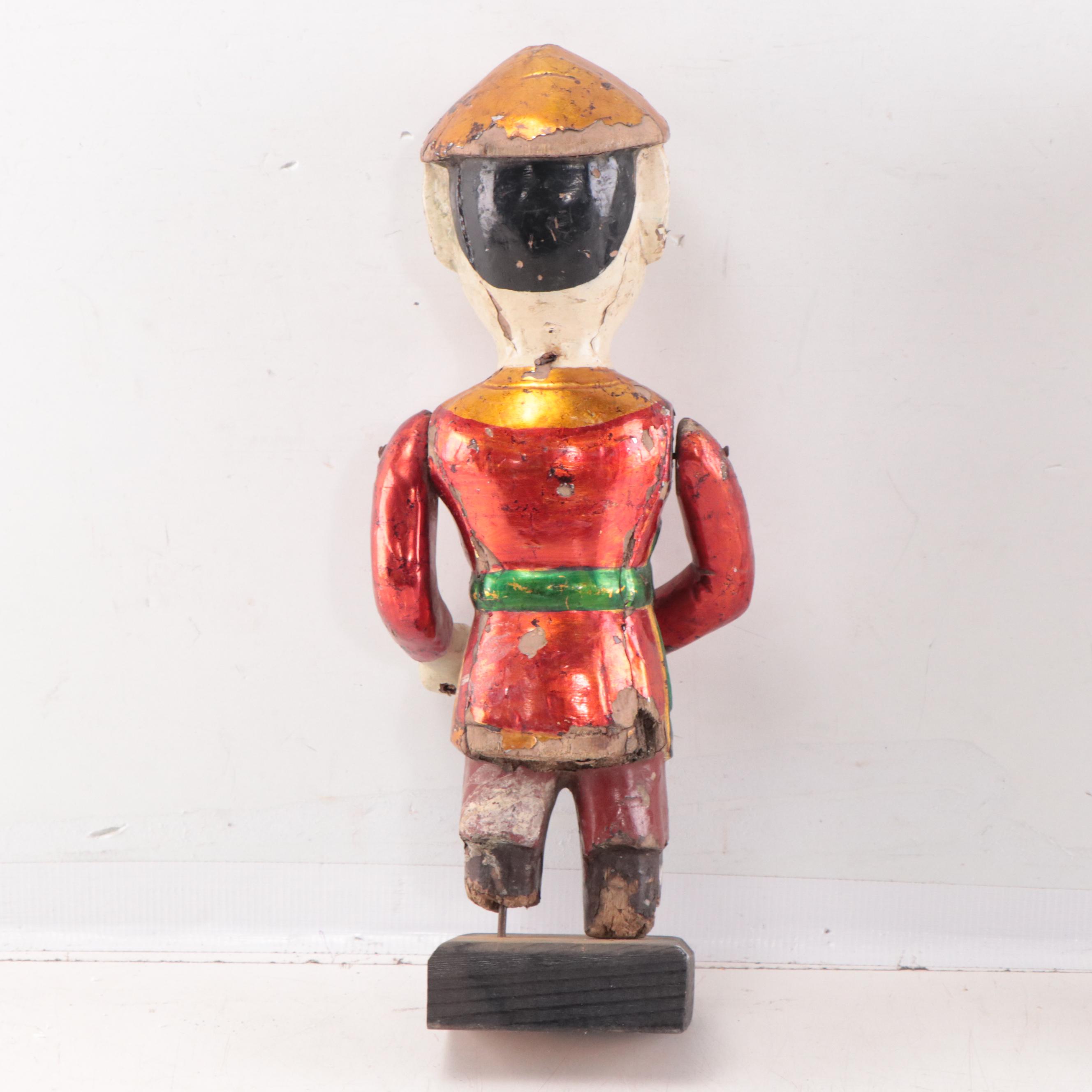 Vietnamese Polychrome Hand-Carved Wood Water Puppets