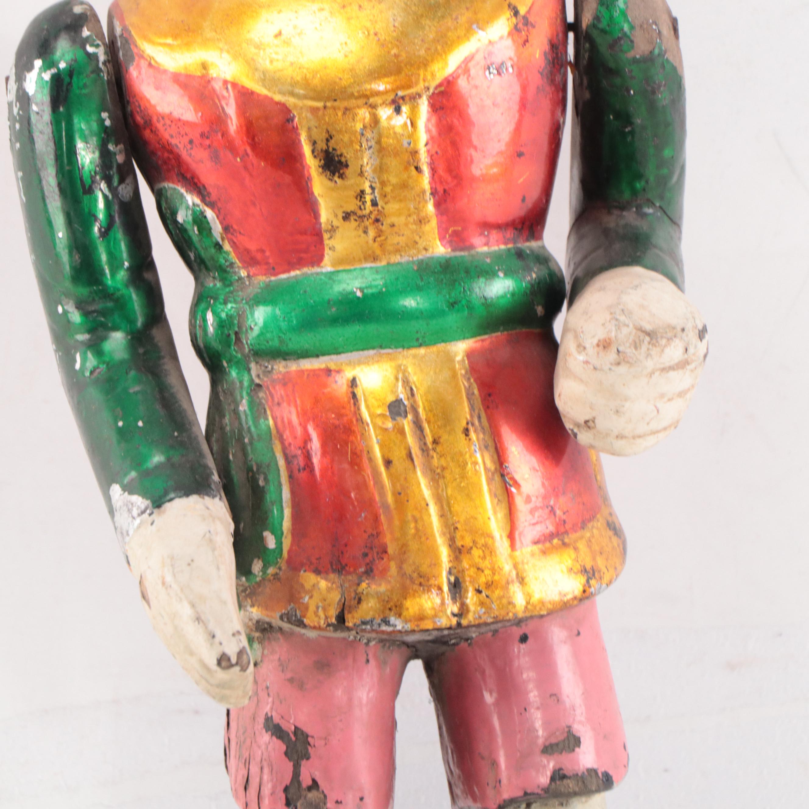 Vietnamese Polychrome Hand-Carved Wood Water Puppets