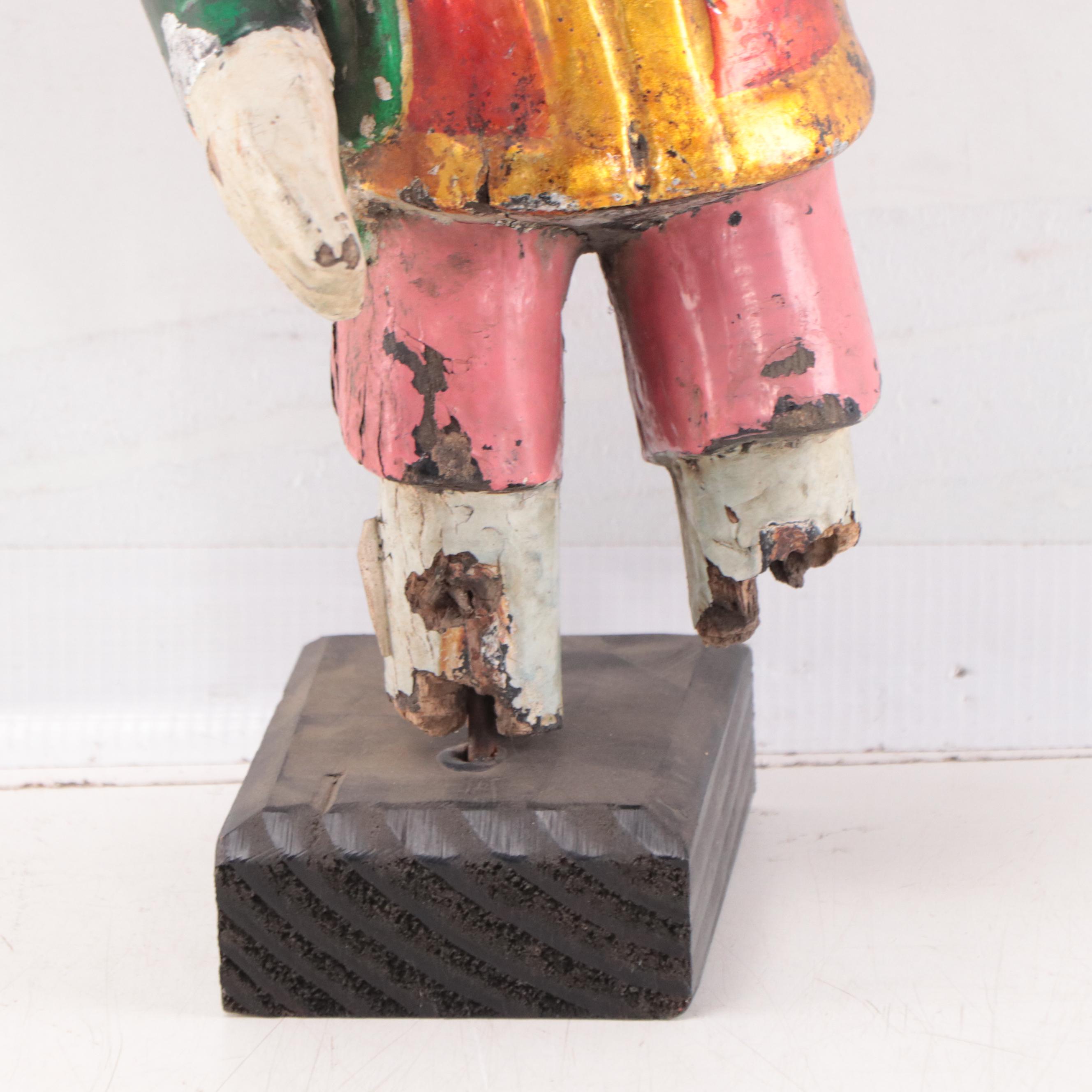 Vietnamese Polychrome Hand-Carved Wood Water Puppets