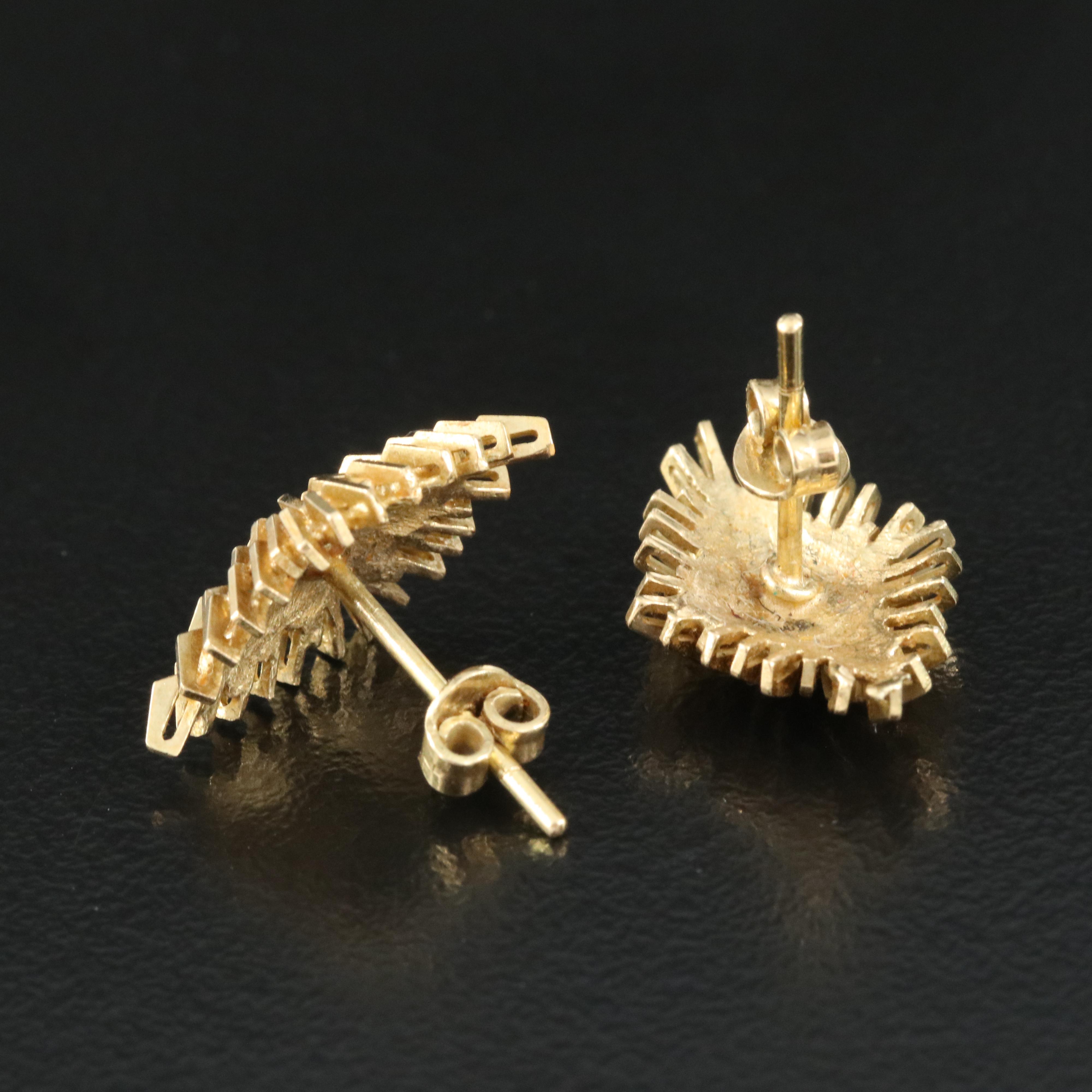 18K Navette Earrings