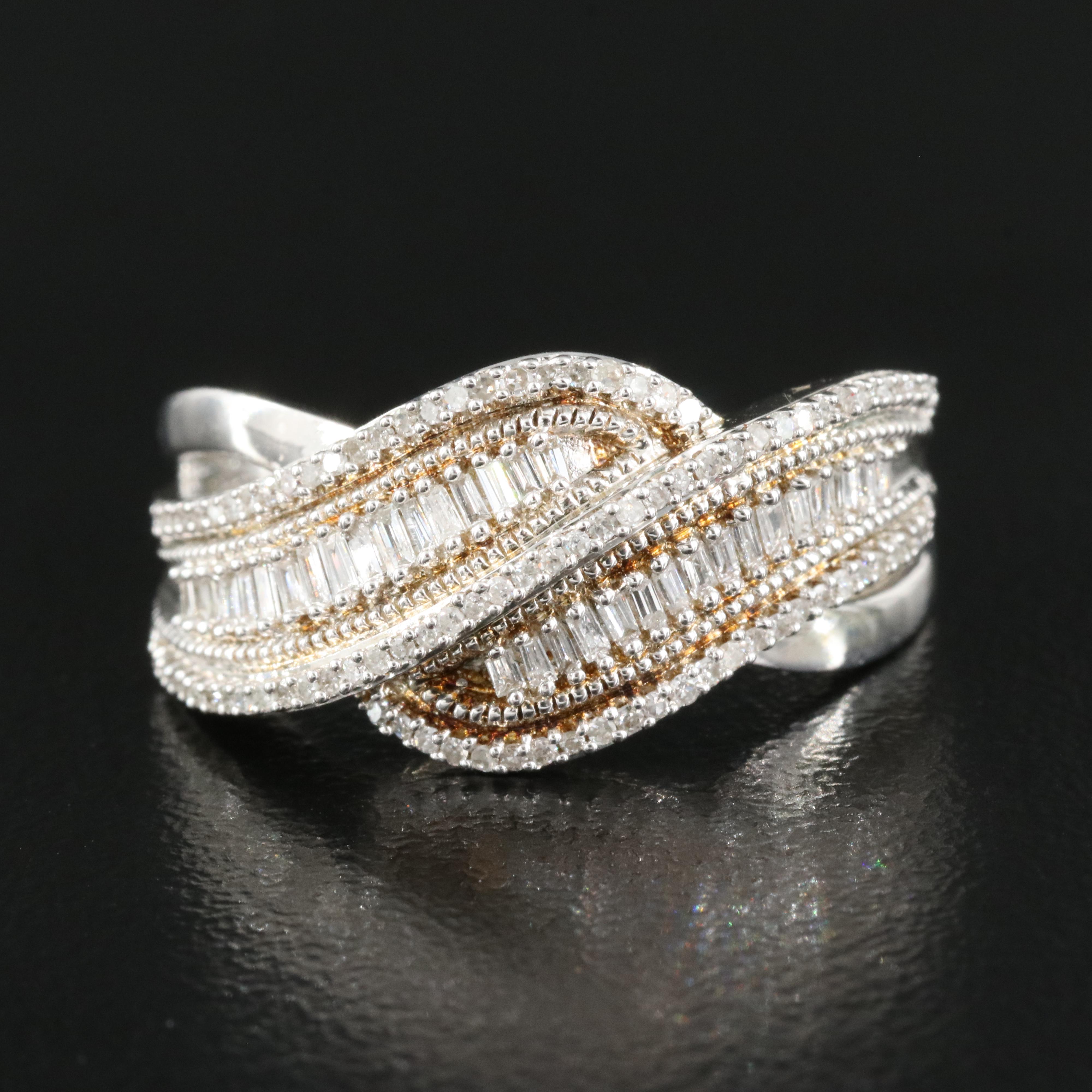 Sterling Diamond Ring