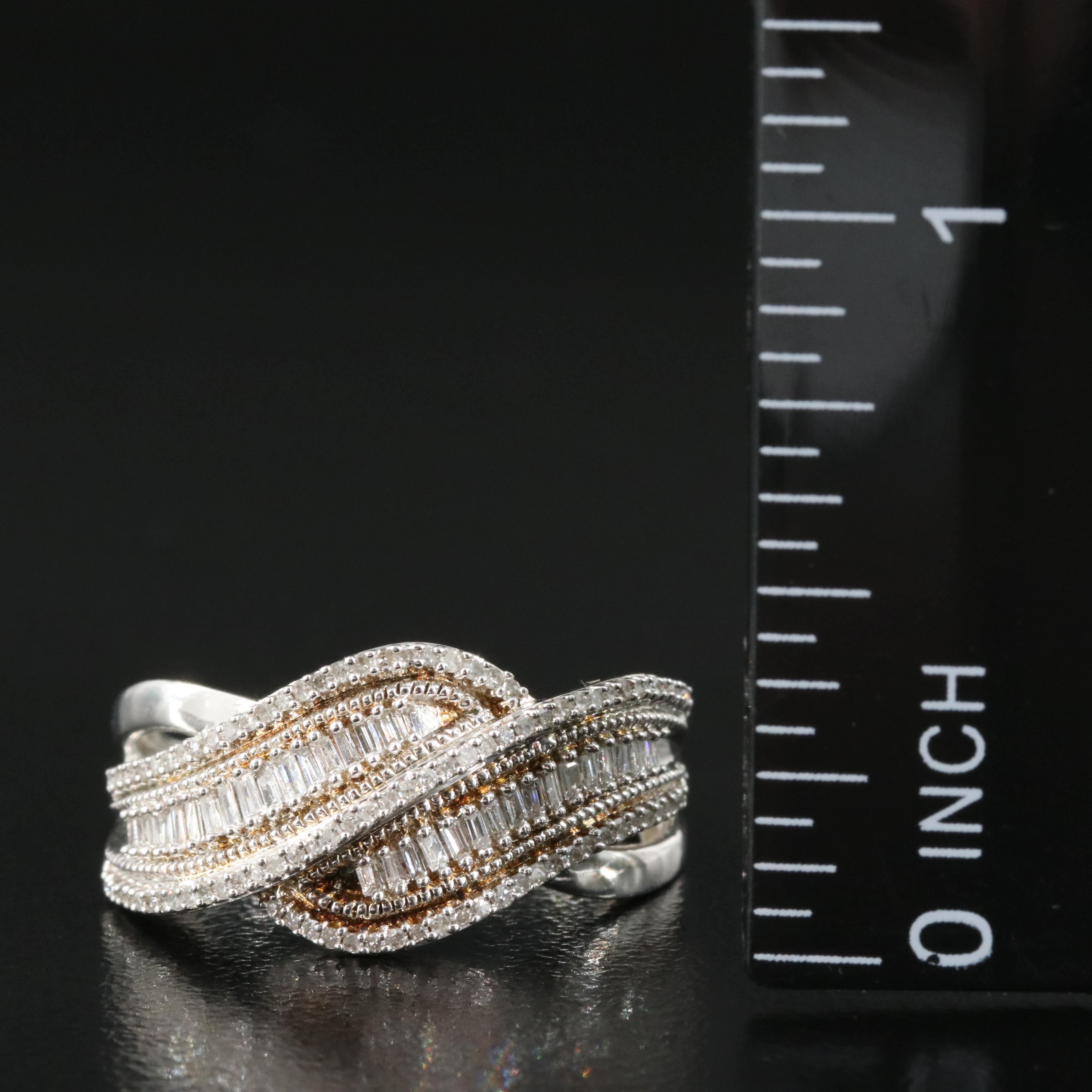 Sterling Diamond Ring