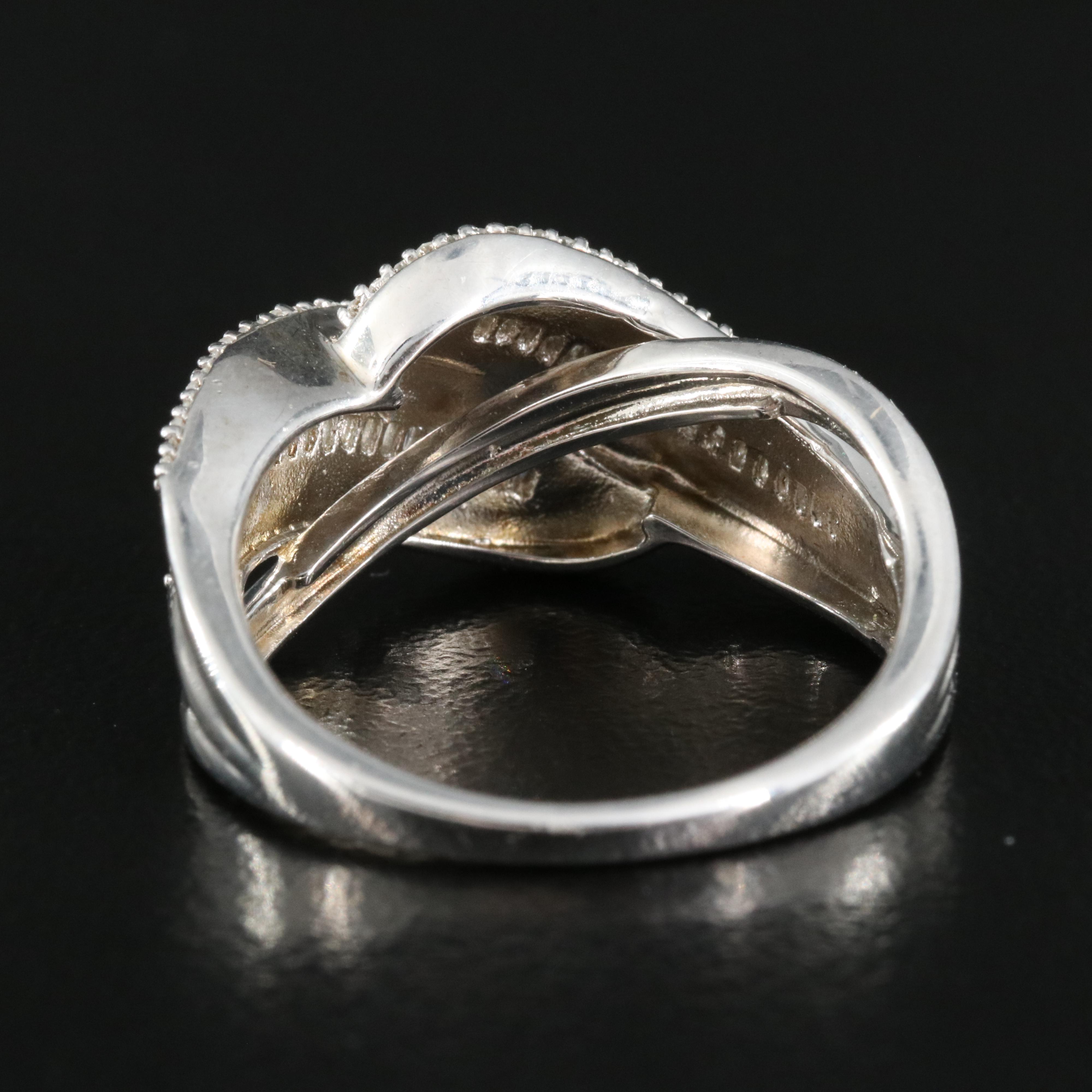 Sterling Diamond Ring