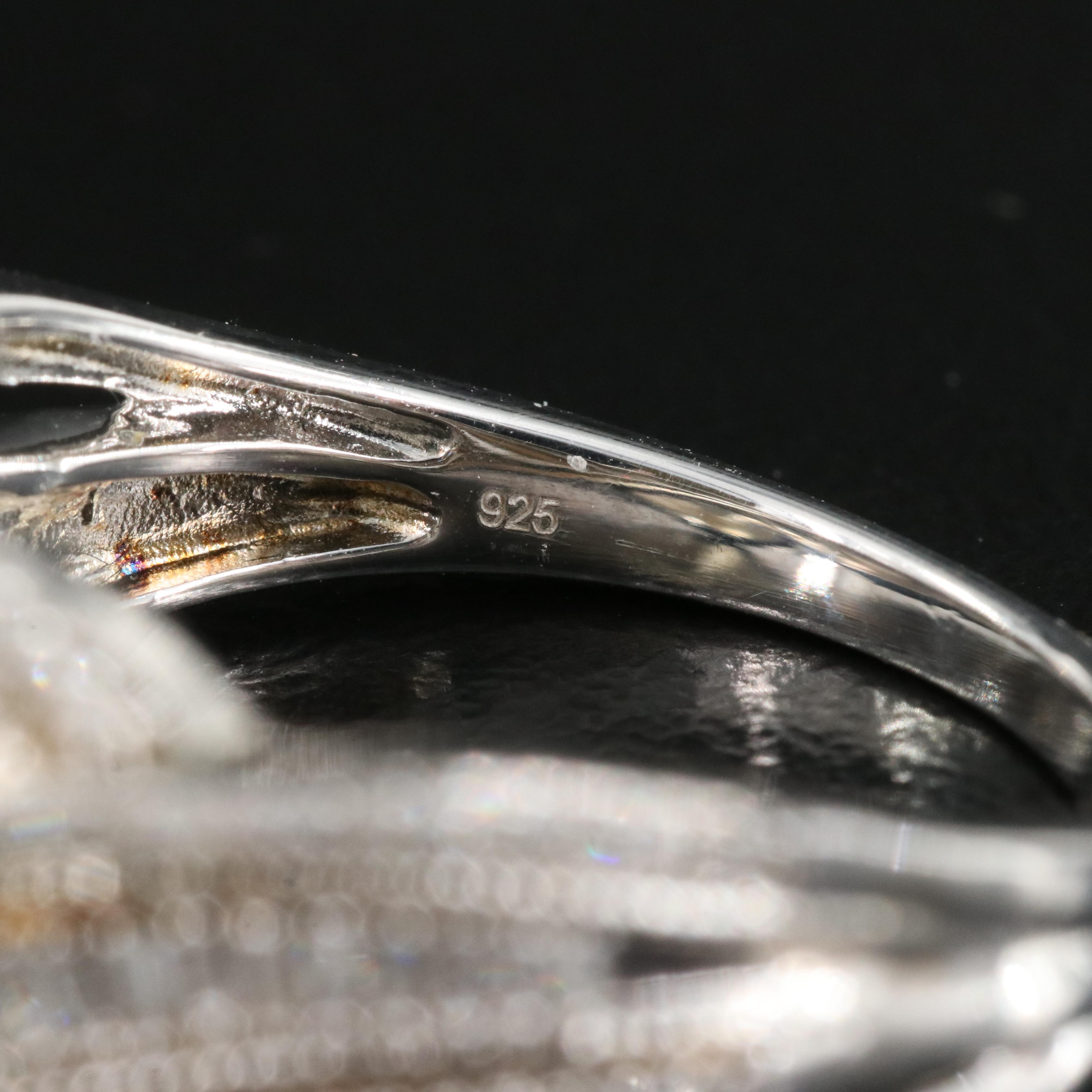 Sterling Diamond Ring