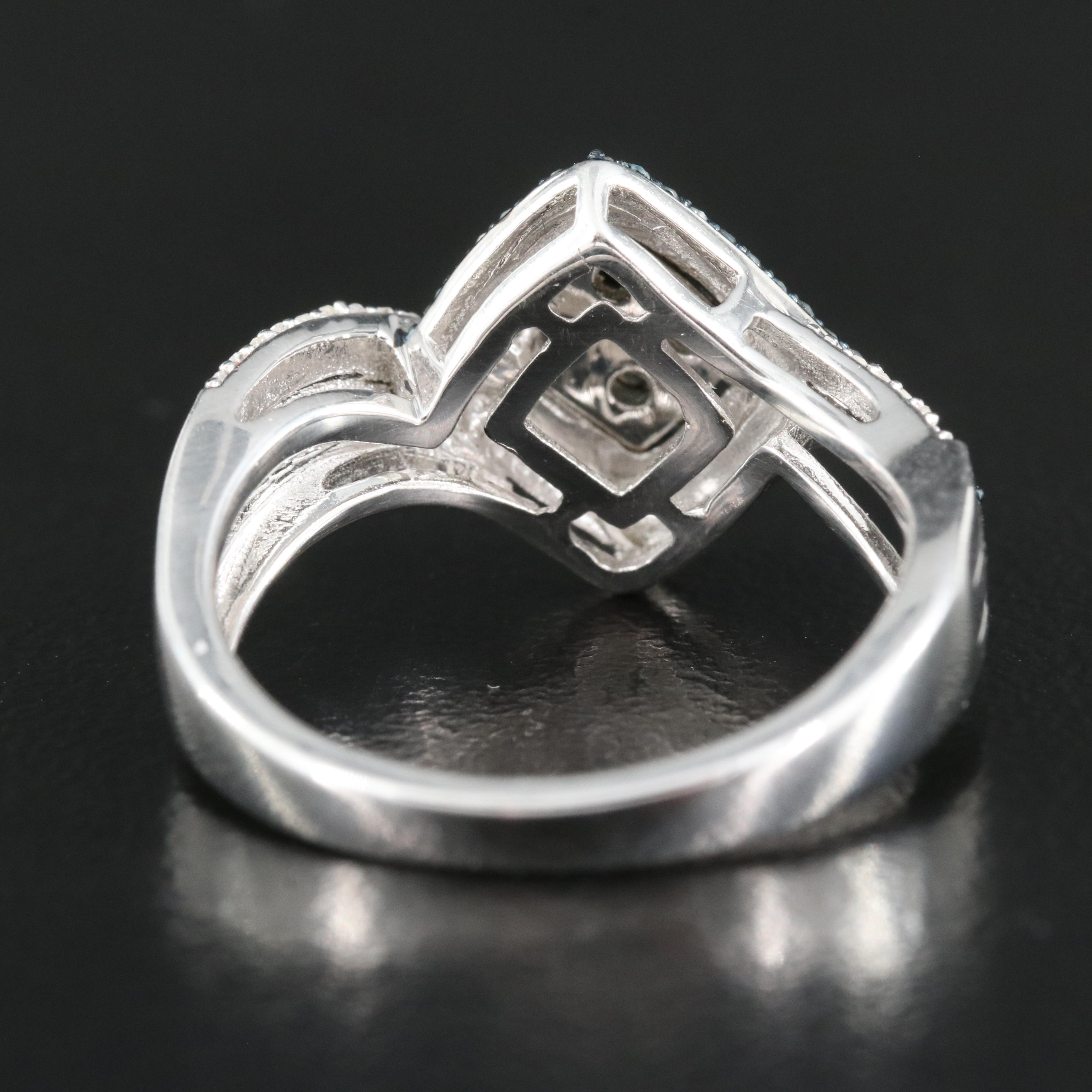 Sterling Diamond Ring