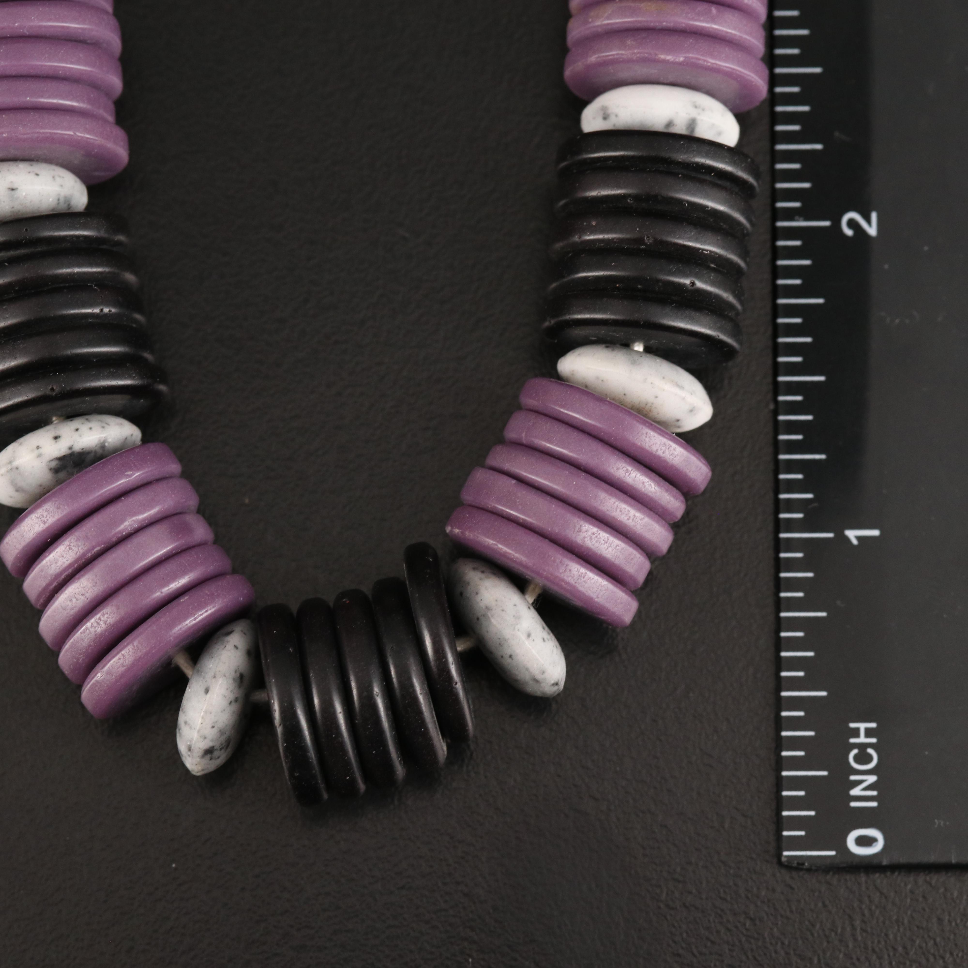 Antique Carved Bone and Vintage Venetian Glass Necklaces