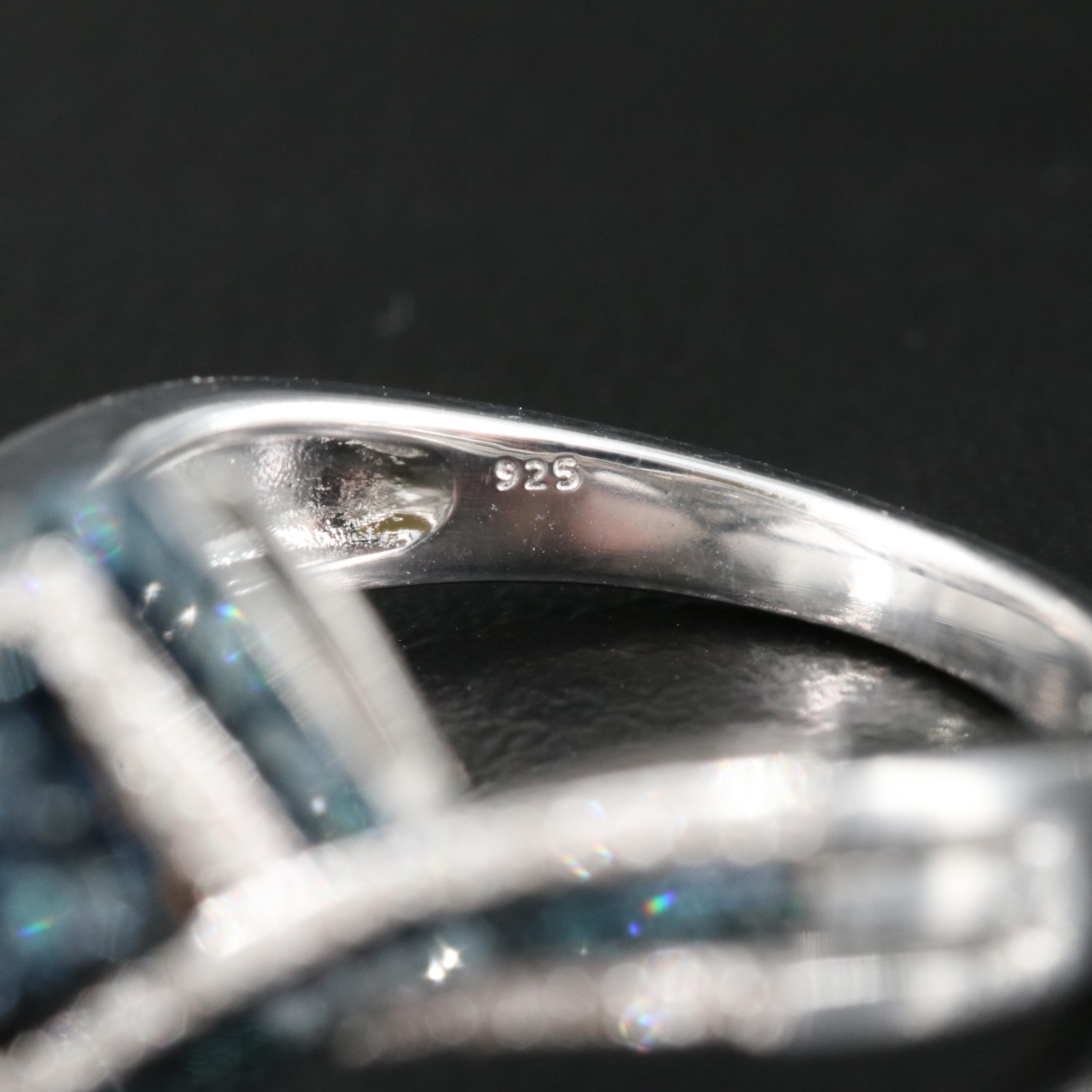 Sterling Diamond Ring