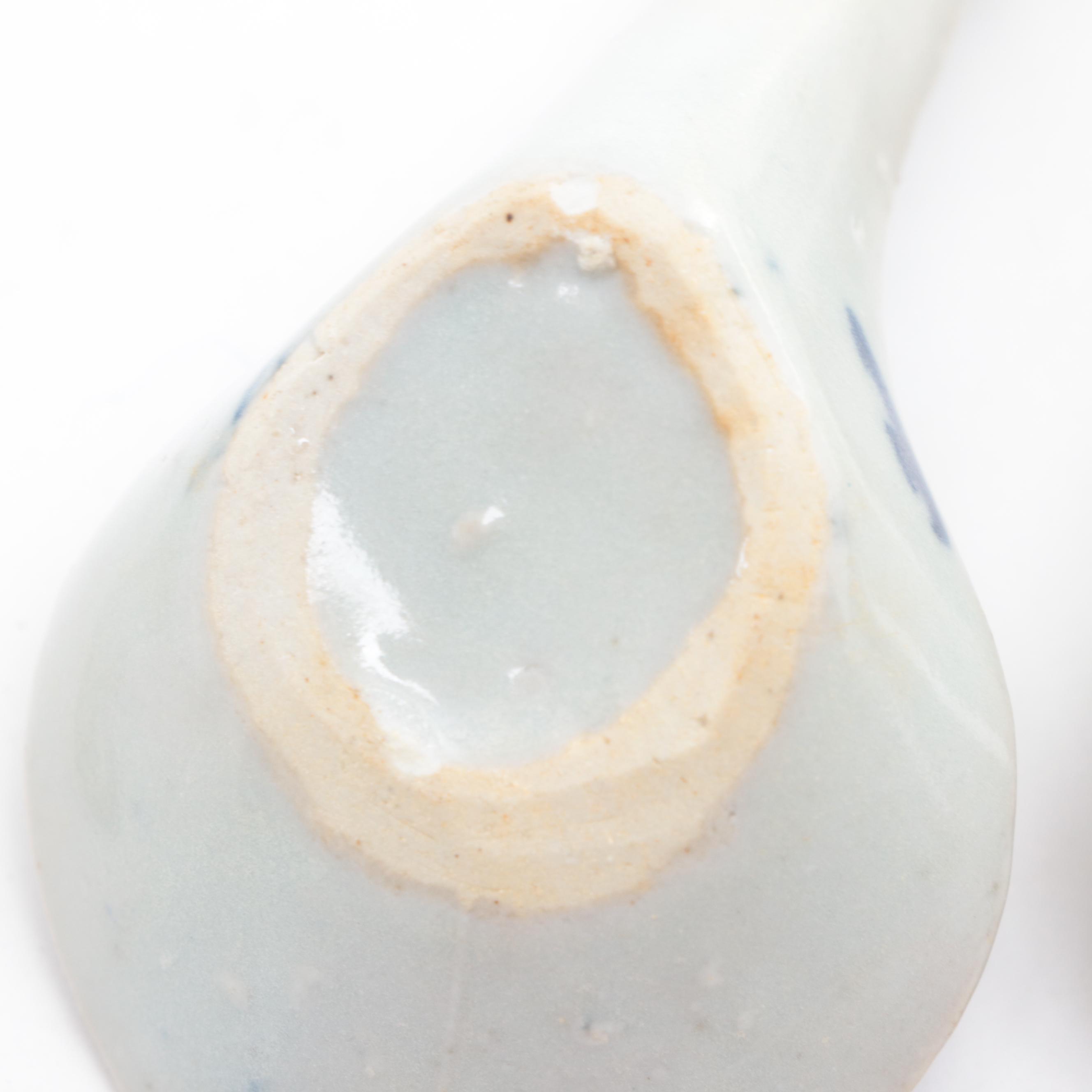 Chinese Earthenware Swatow Style Bowl with Other Soup Spoons