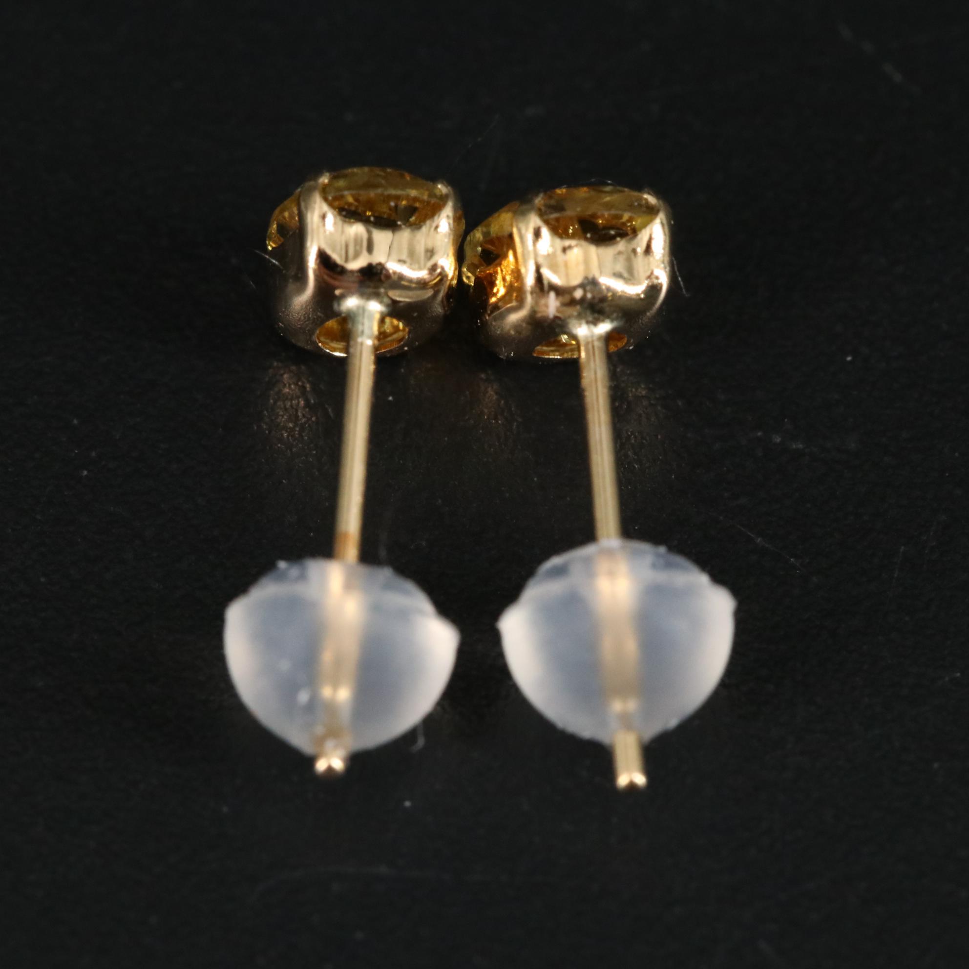 18K 0.80 CTW Chrysoberyl Earrings