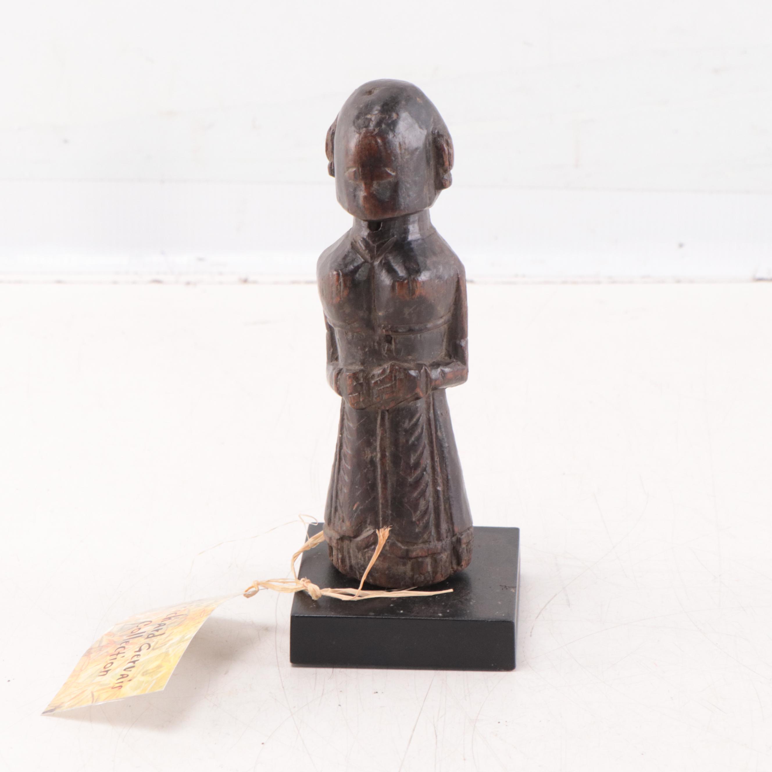 Indian and Filipino Hand-Carved Wood Figures