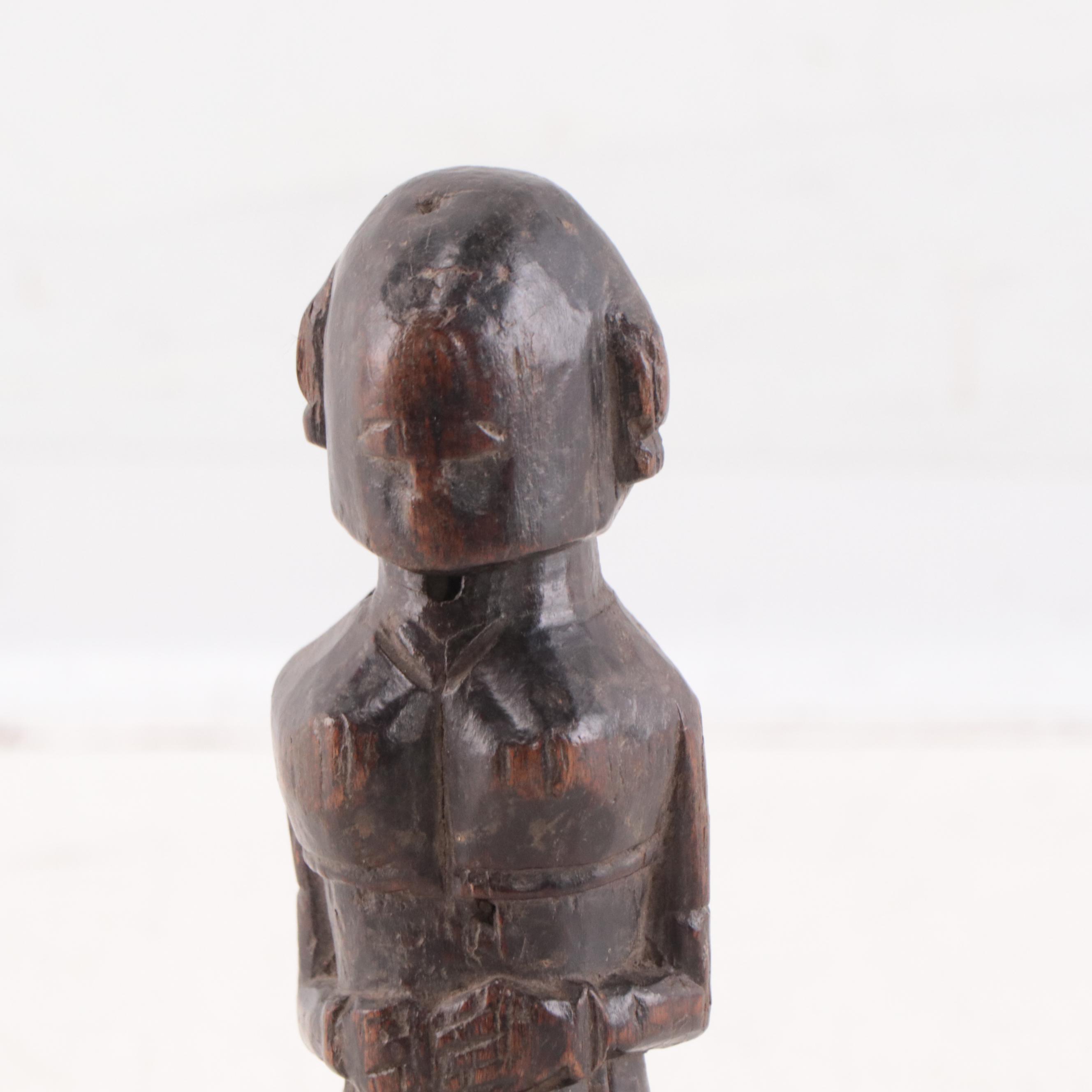 Indian and Filipino Hand-Carved Wood Figures