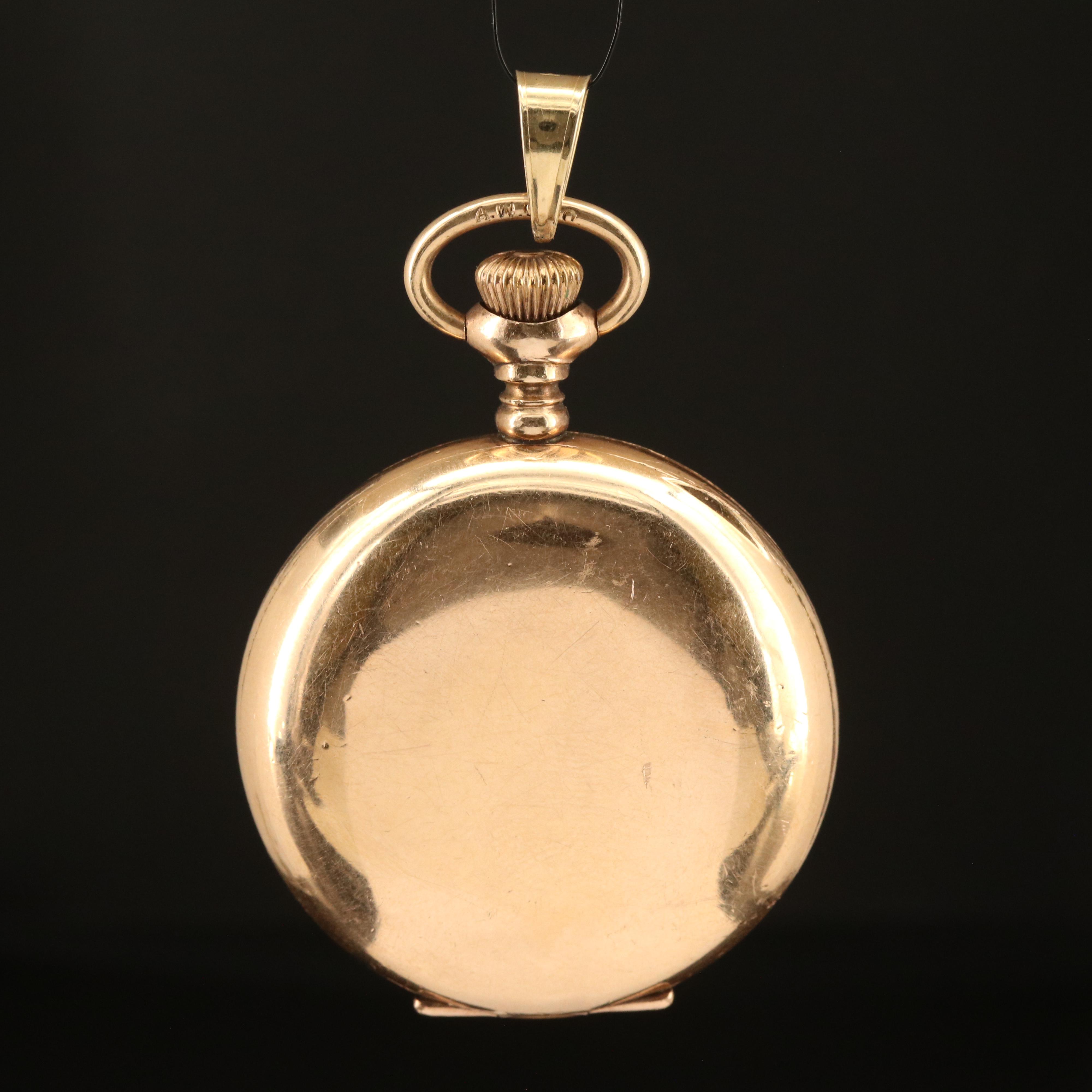 Antique 14K Watch Case Pendant