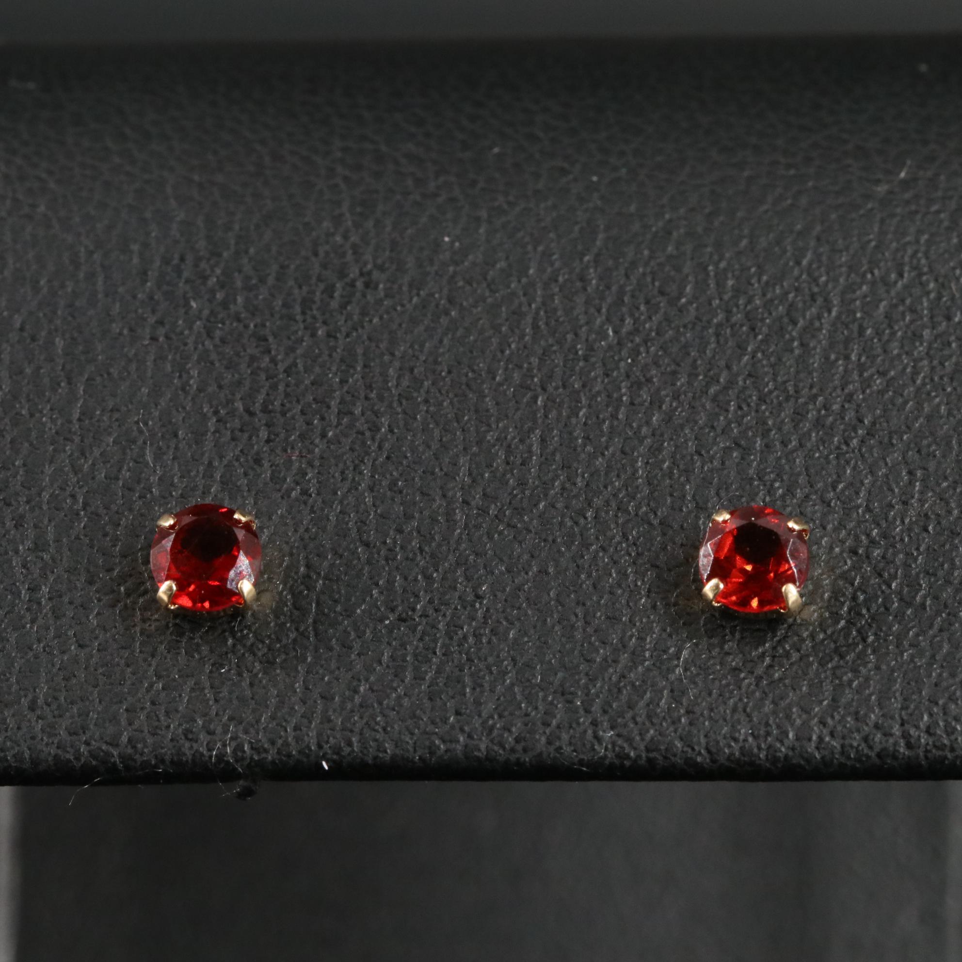 18K 0.60 CTW Garnet Earrings