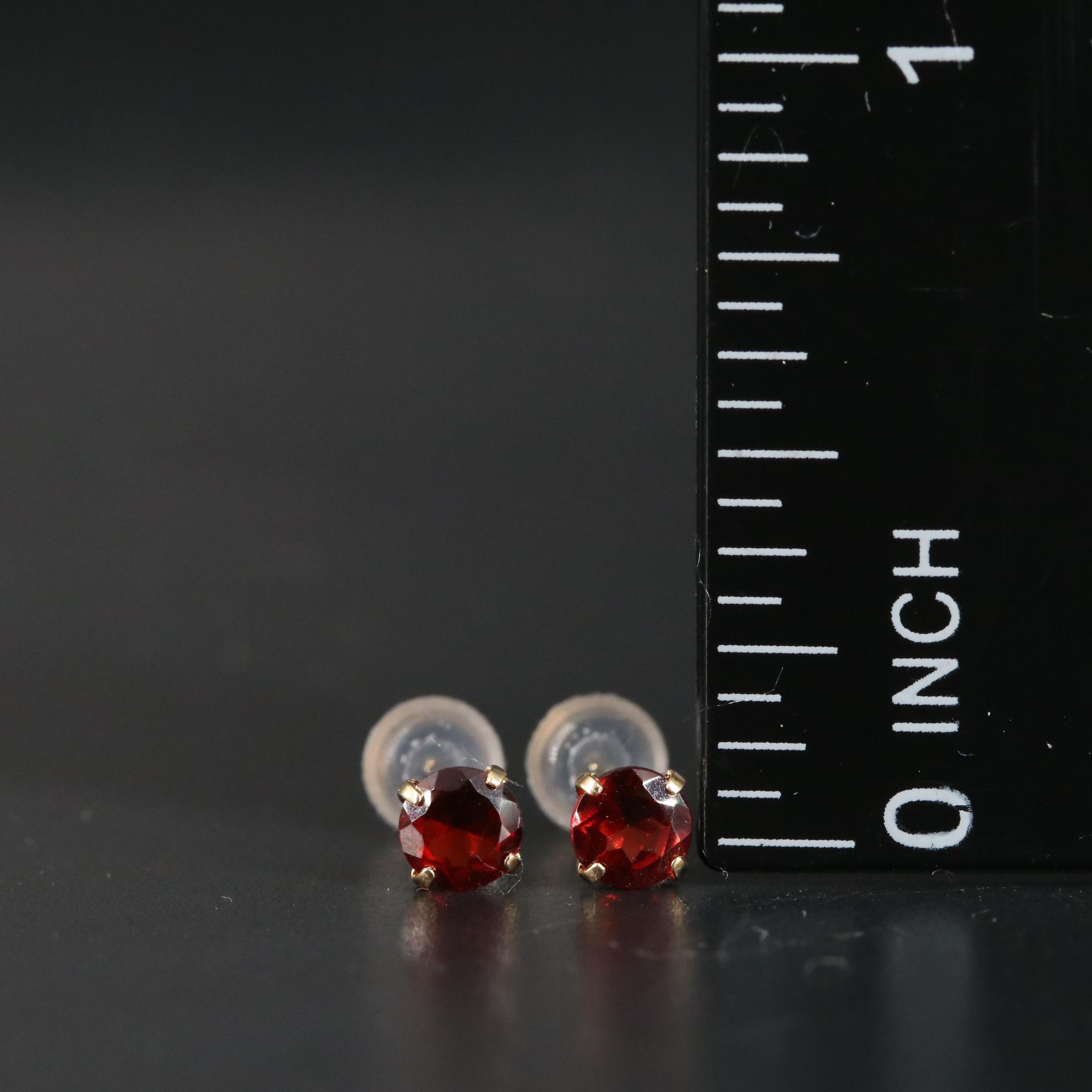 18K 0.60 CTW Garnet Earrings