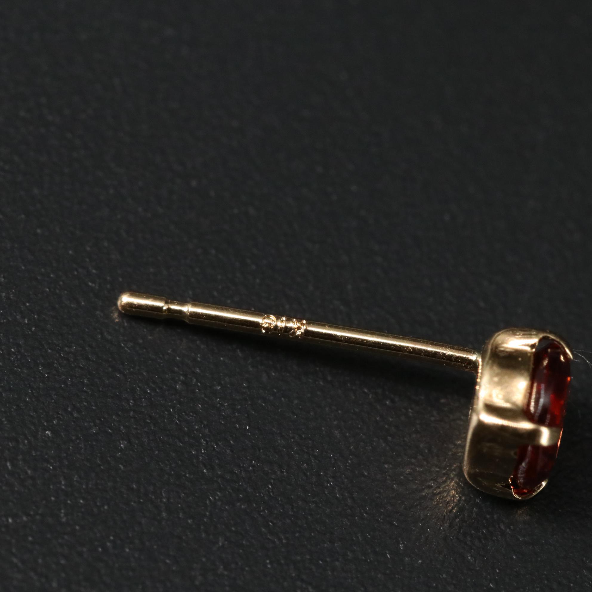 18K 0.60 CTW Garnet Earrings