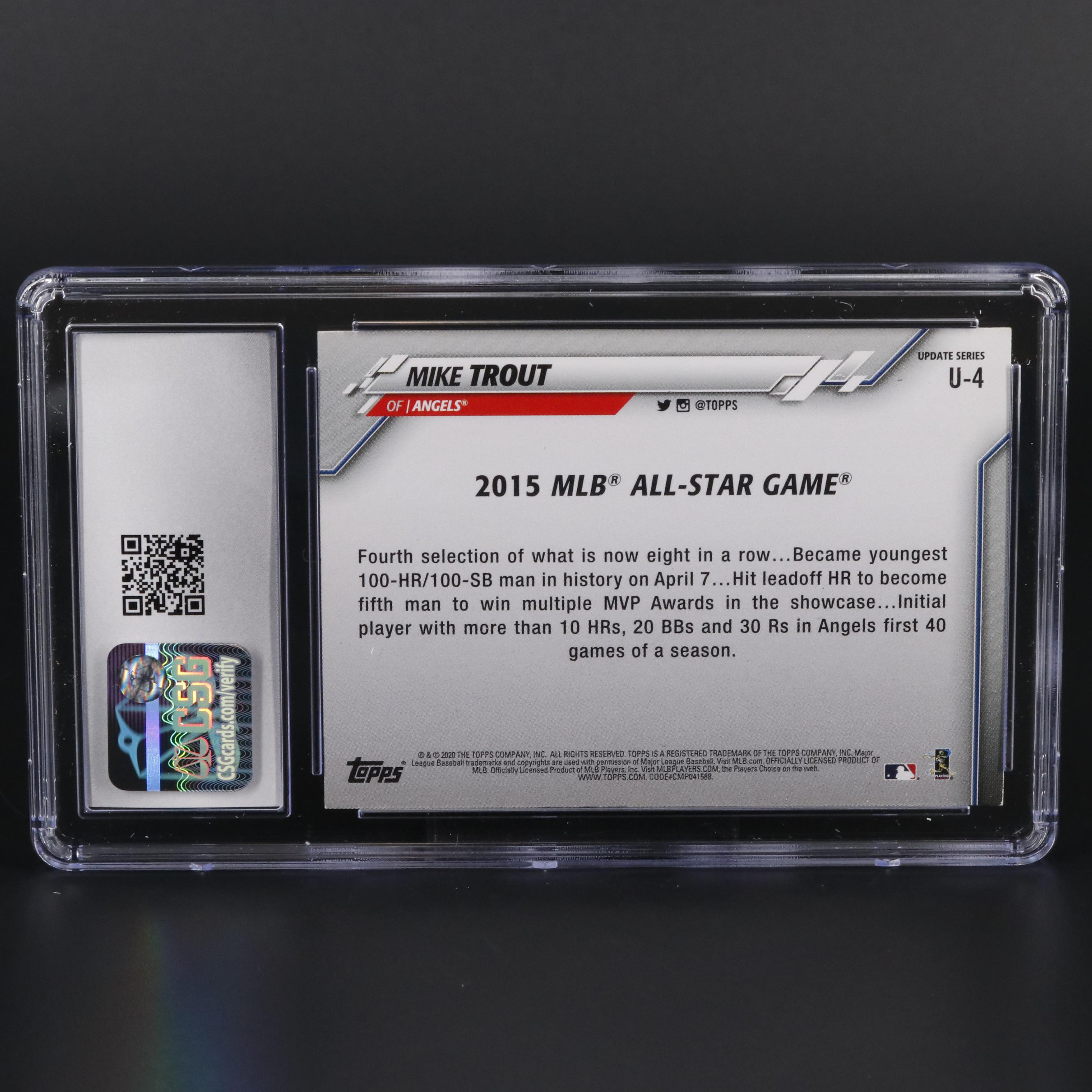 2020 Topps Update Mike Trout CSG 8 #U-4 Los Angeles Angels