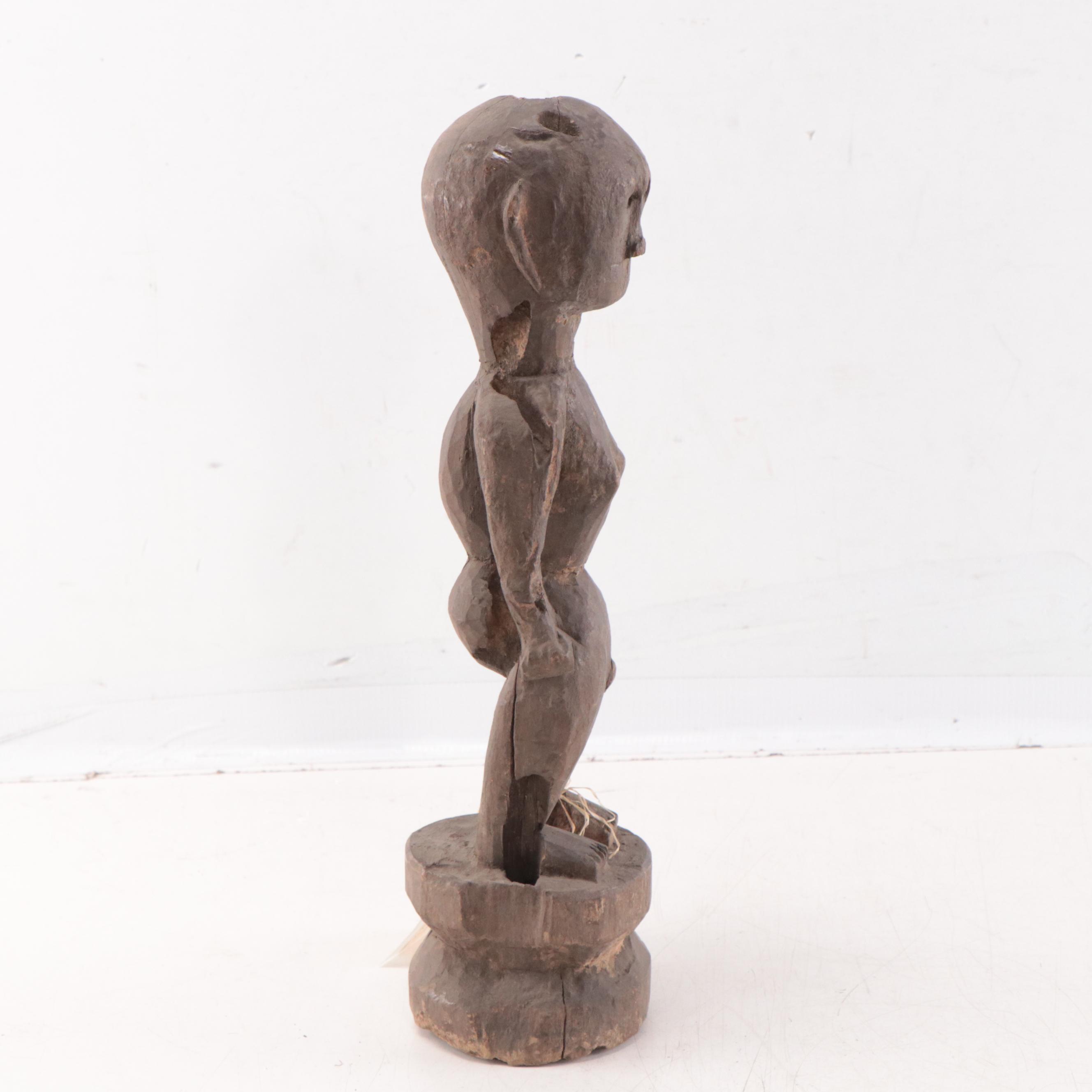 Ifugao Wood Female Bulol Figure, Mid-20th Century